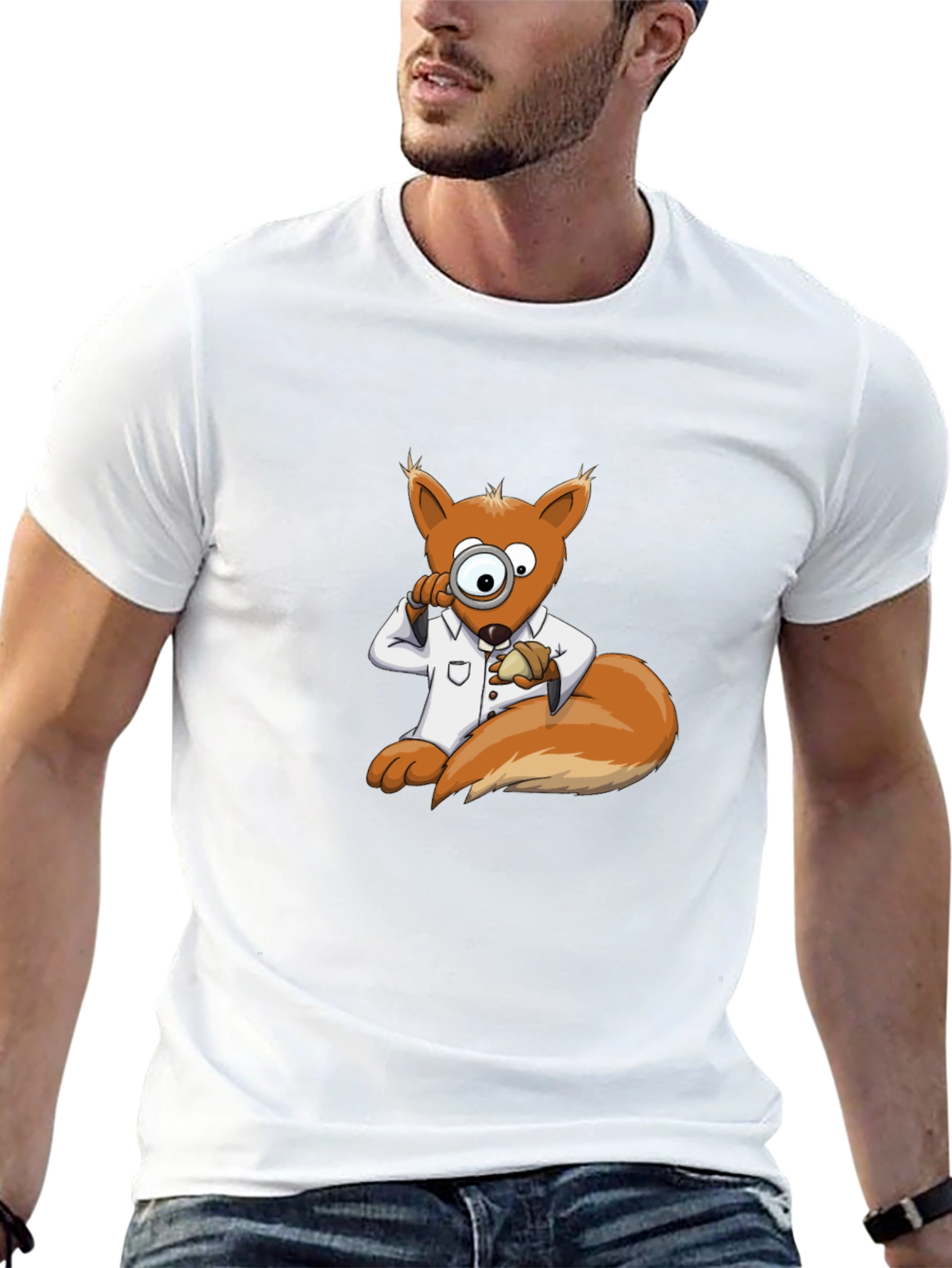 Funny Squirrel Detective T-Shirt