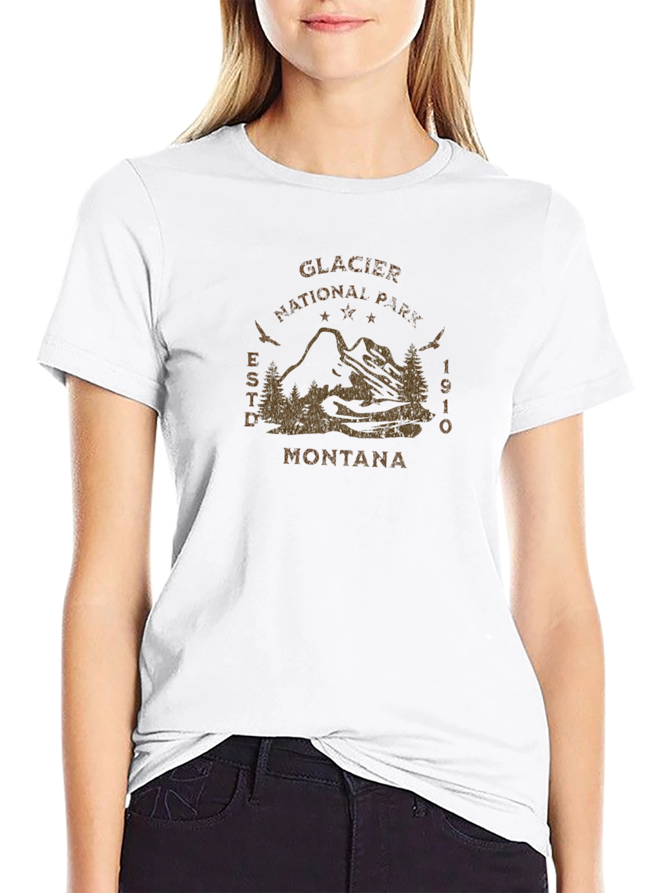 Glacier National Park Montana Graphic Tee