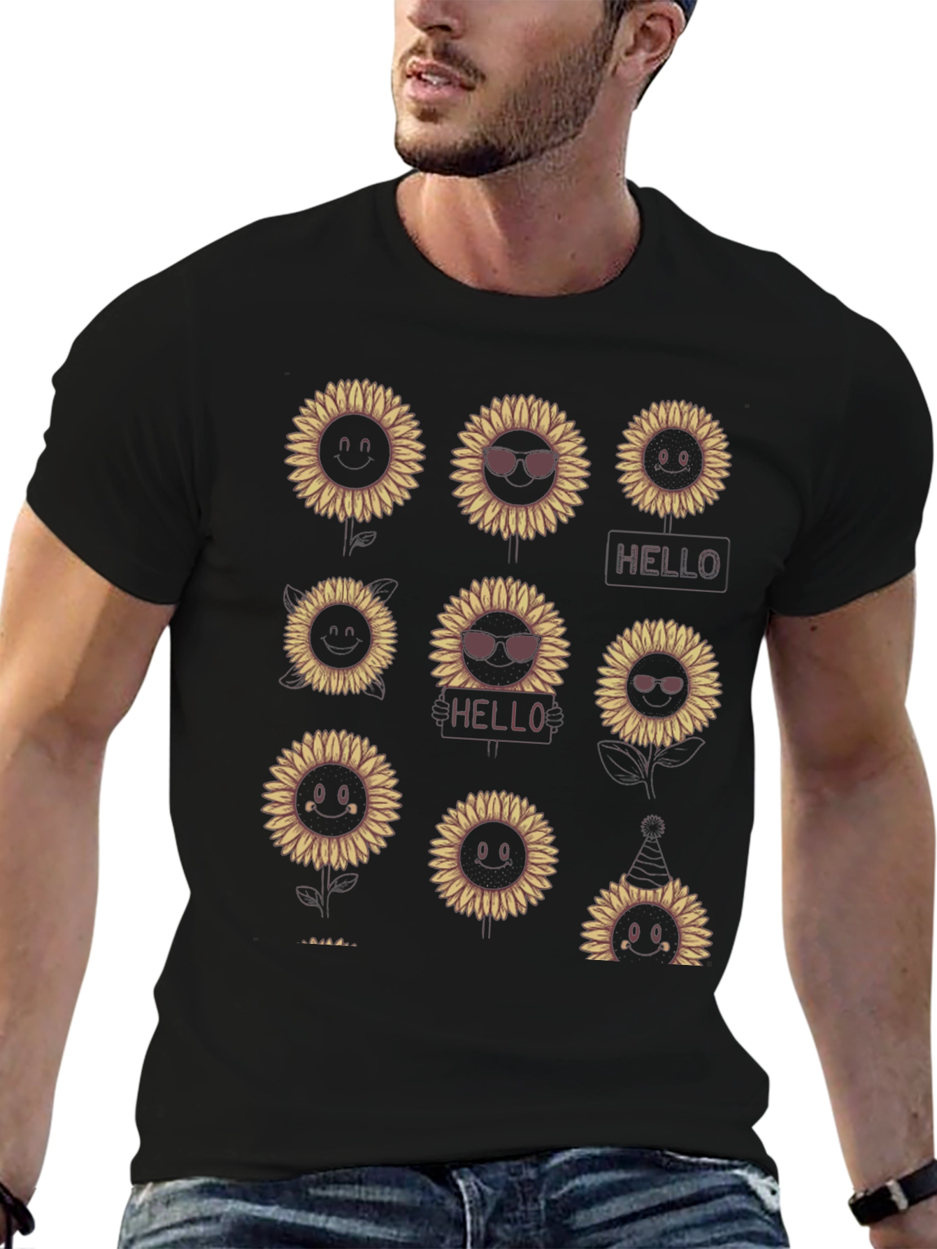 Sunflower Graphic Tee - Unisex Cotton T-Shirt