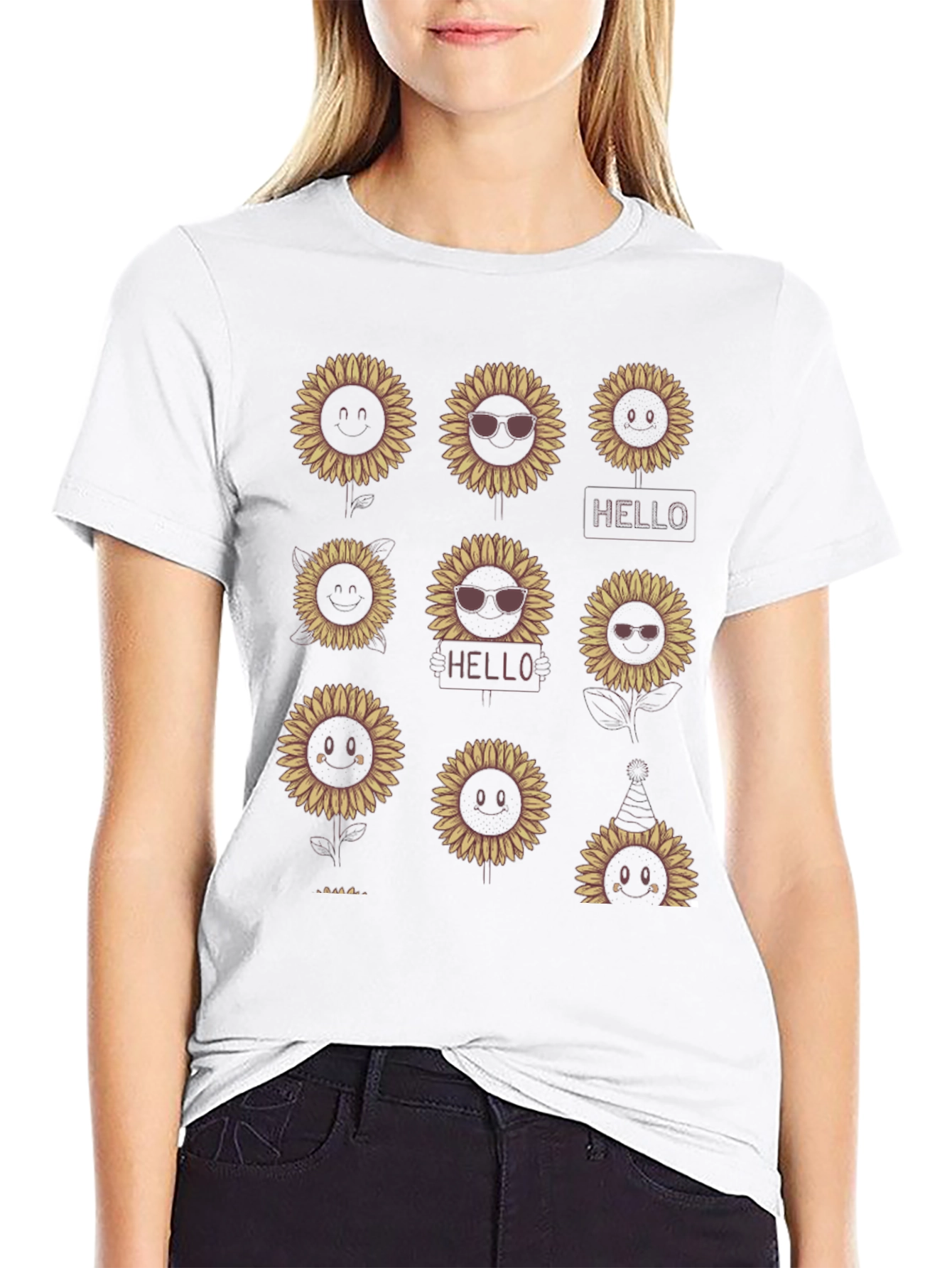 Sunflower Graphic Tee - Unisex Cotton T-Shirt
