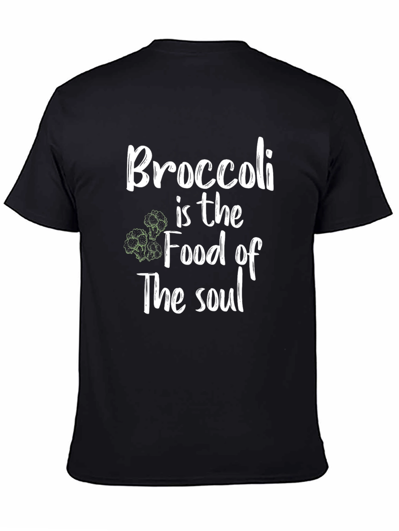 Broccoli is the Food of the Soul Black T-Shirt