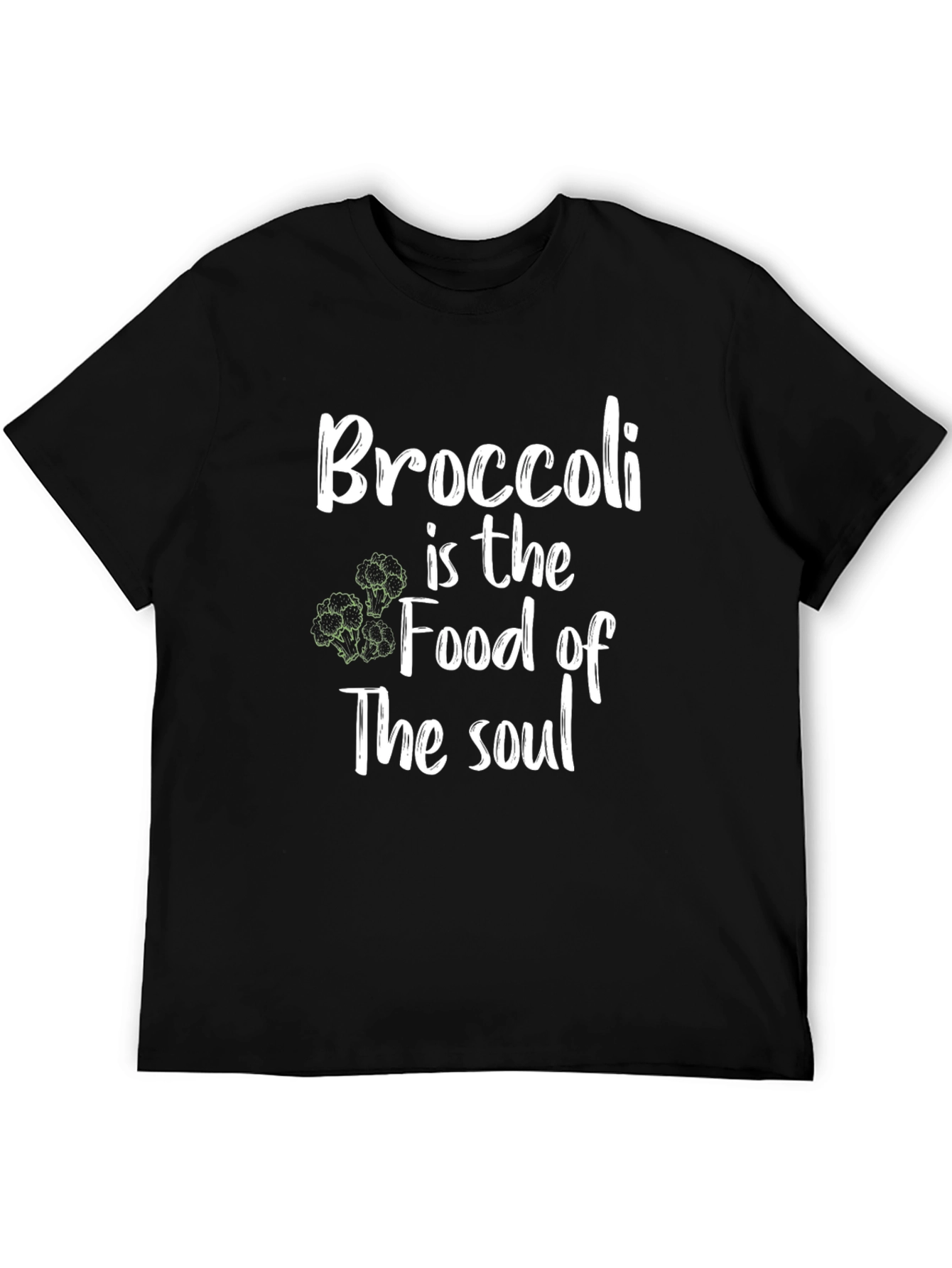Broccoli is the Food of the Soul Black T-Shirt