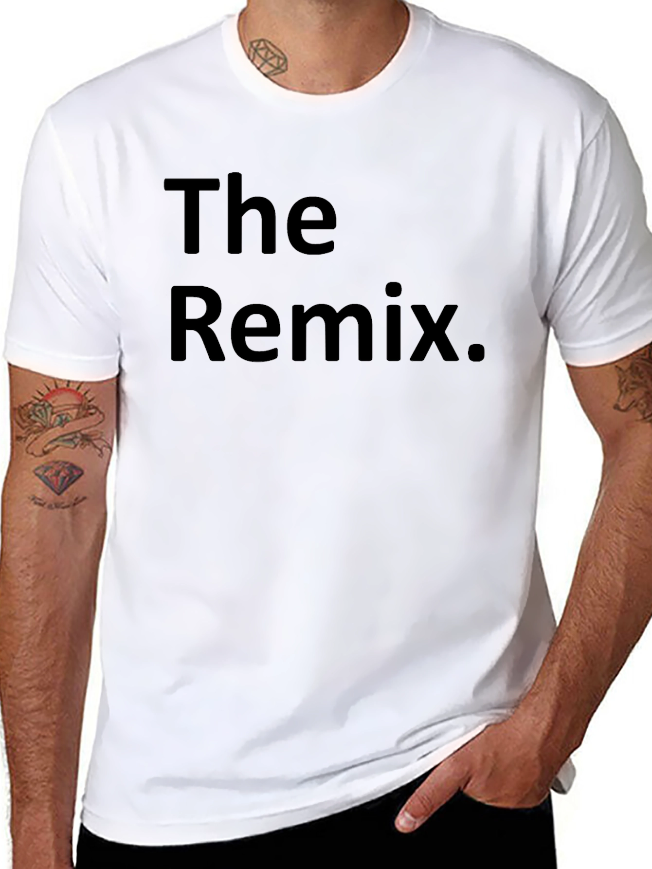 The Remix T-Shirt - Black Crew Neck Graphic Tee