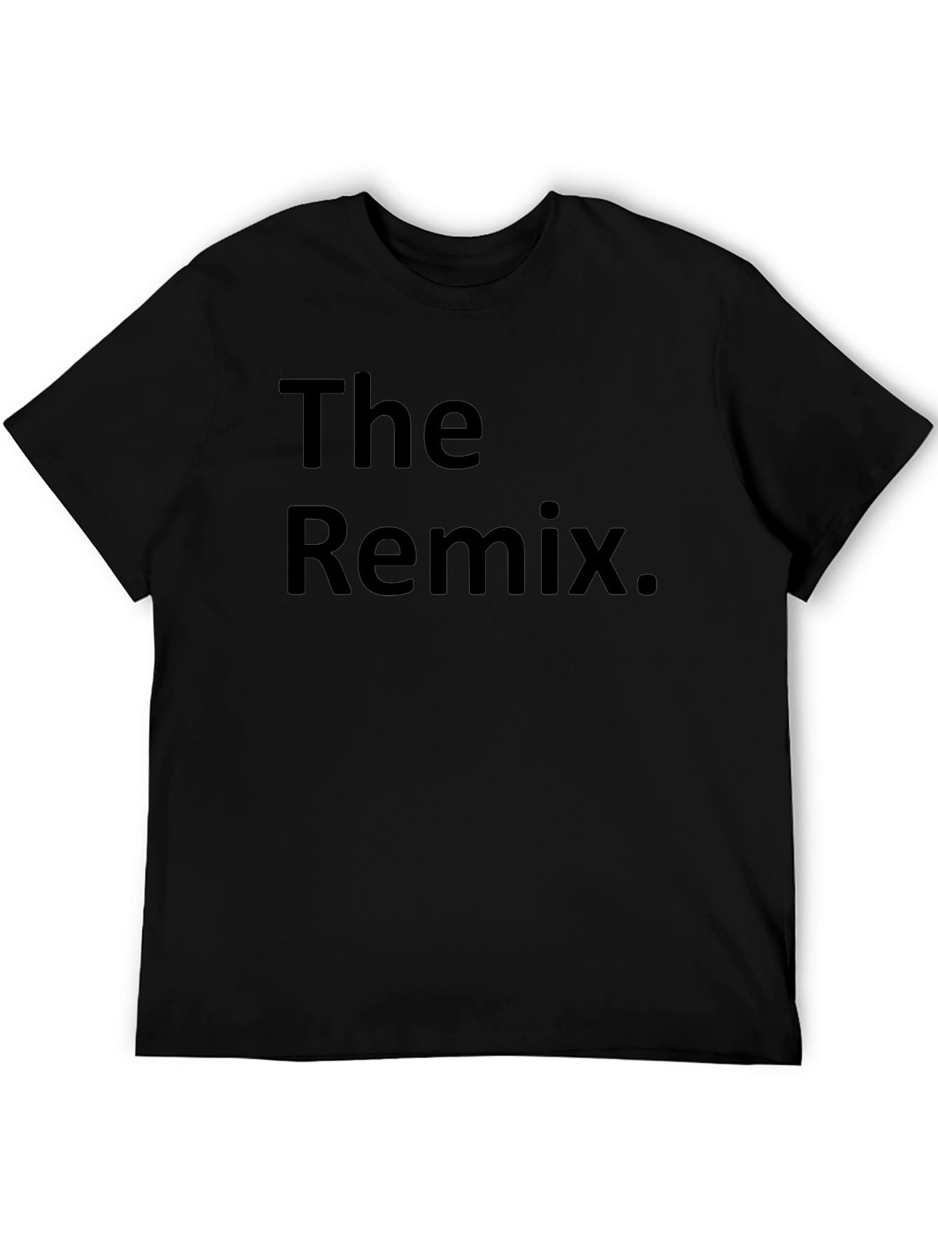 The Remix T-Shirt - Black Crew Neck Graphic Tee