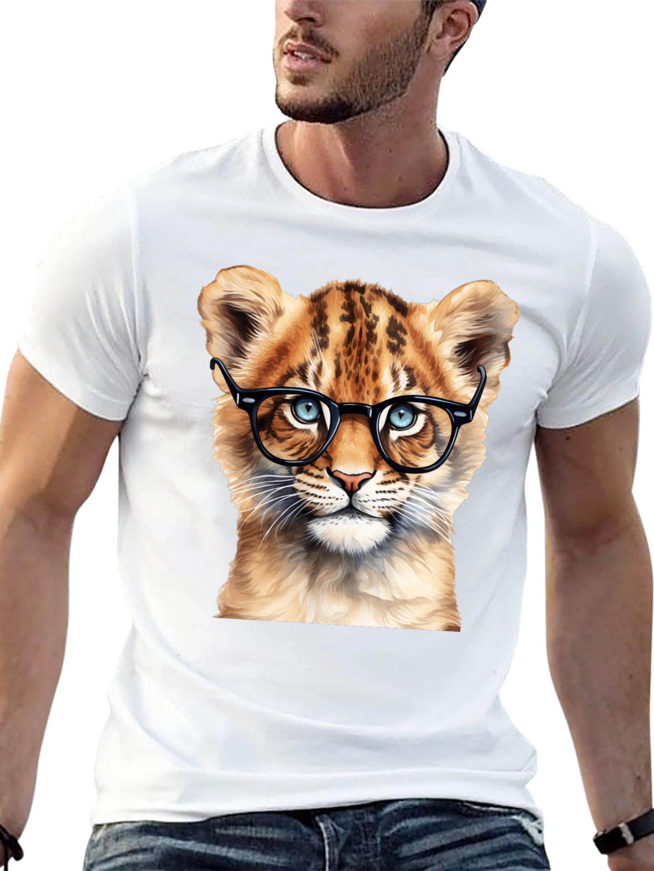 Cool Cat Tee - Lion Cub with Glasses!