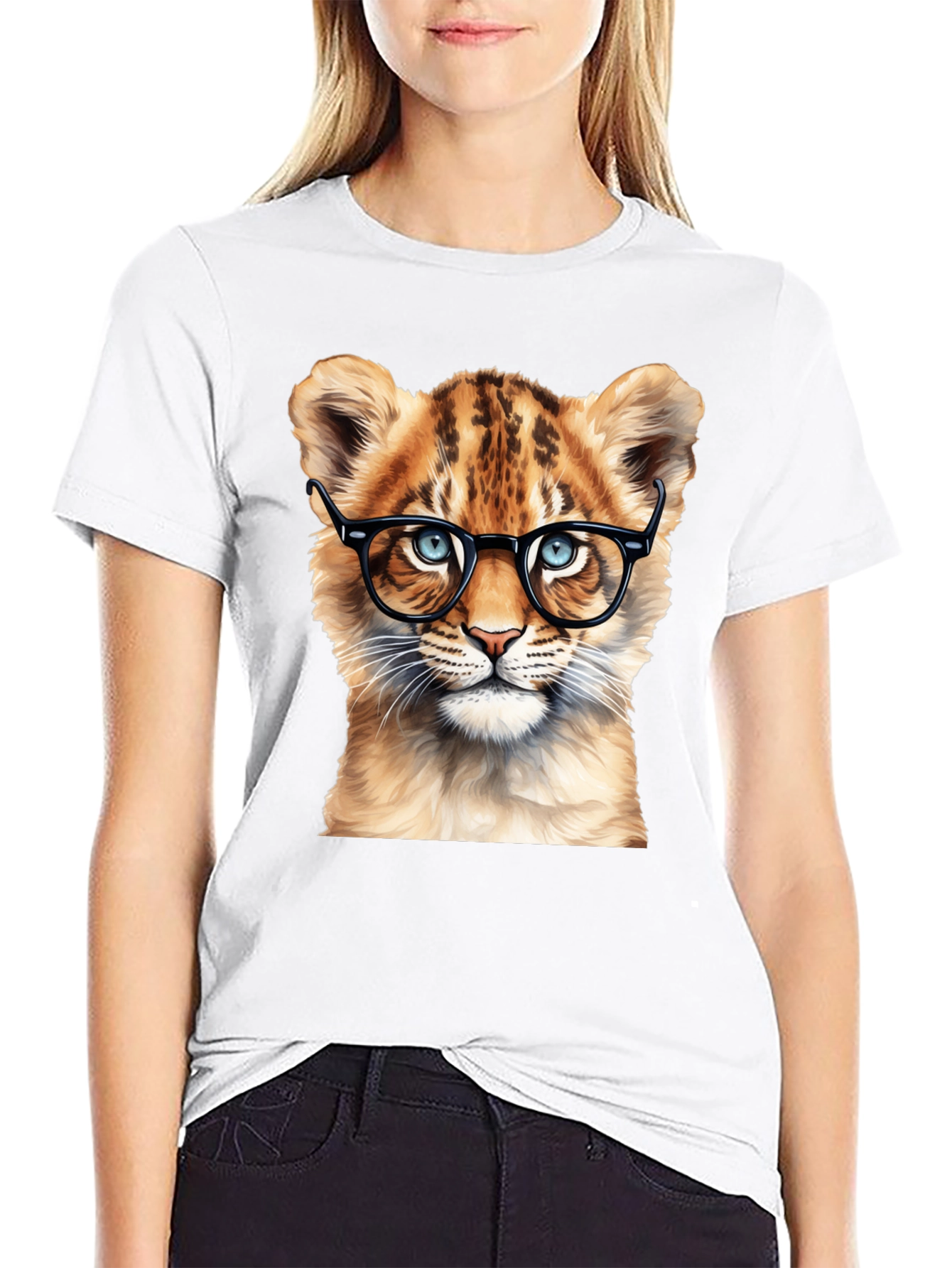 Cool Cat Tee - Lion Cub with Glasses!