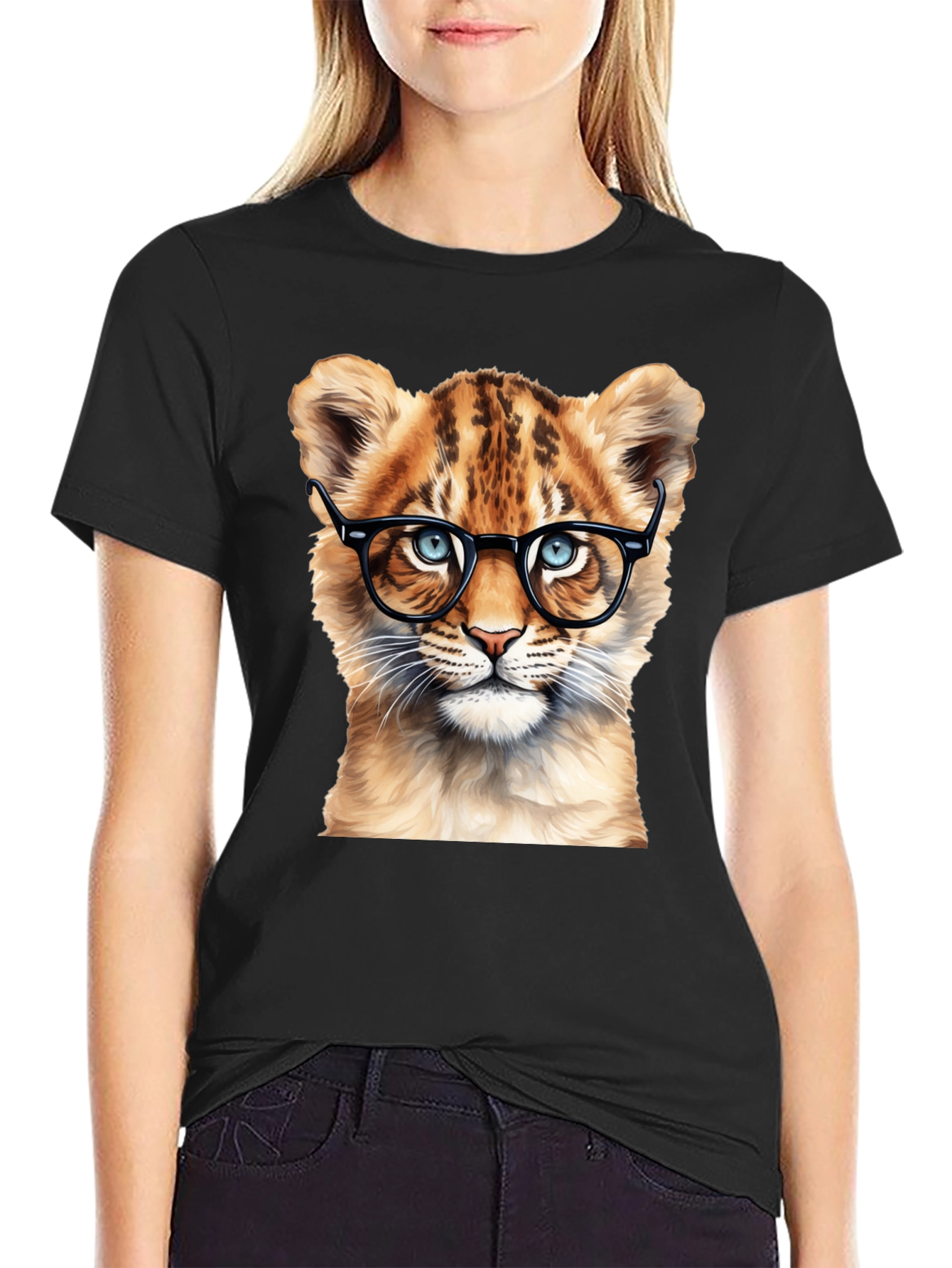 Cool Cat Tee - Lion Cub with Glasses!