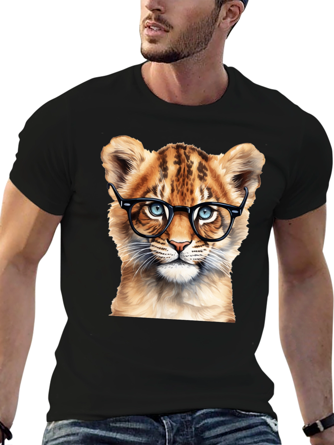 Cool Cat Tee - Lion Cub with Glasses!