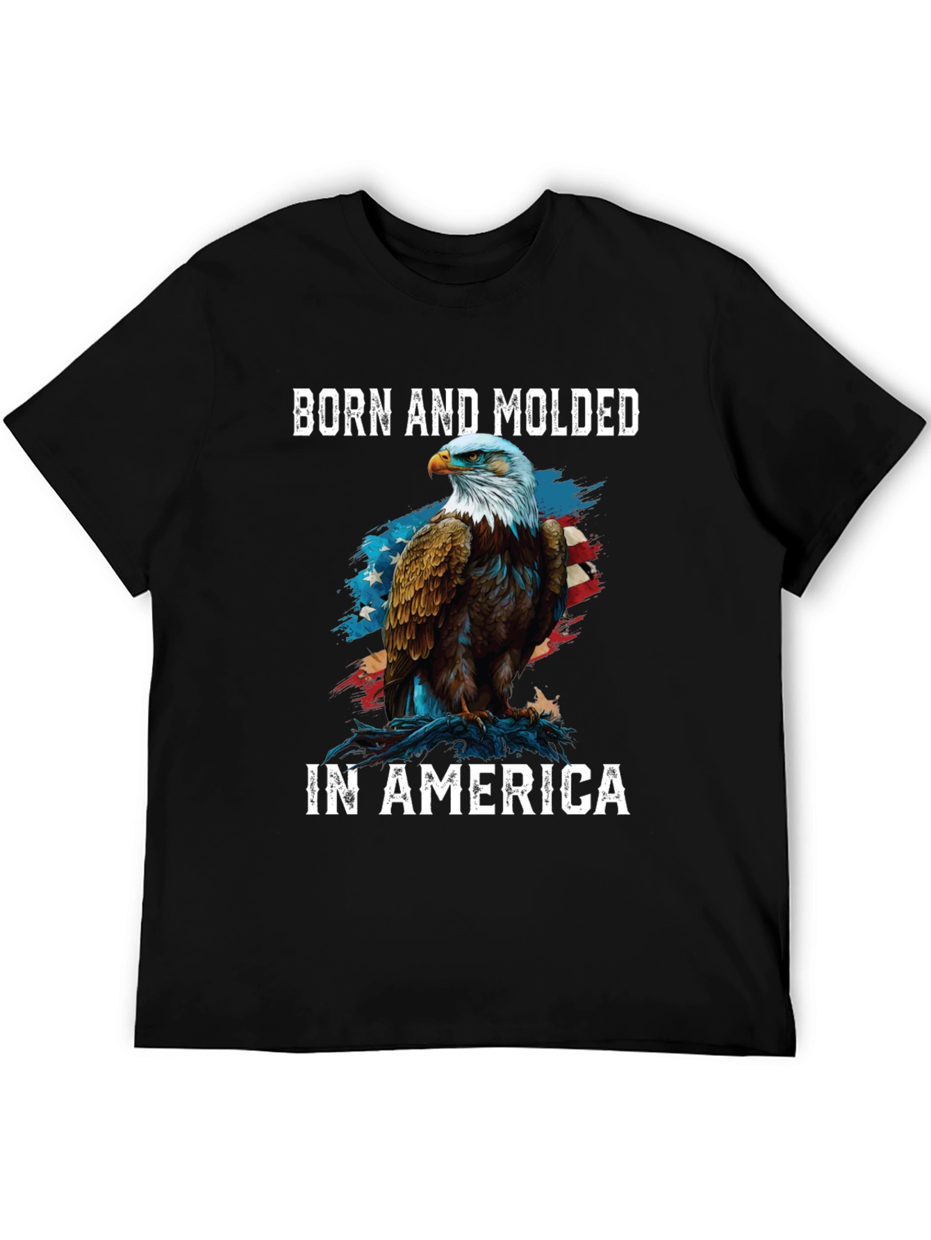 Born and Molded in America Patriotic Eagle T-Shirt