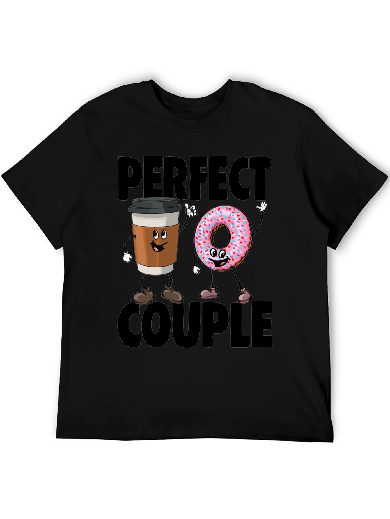 Perfect Couple Coffee & Donut Graphic Tee