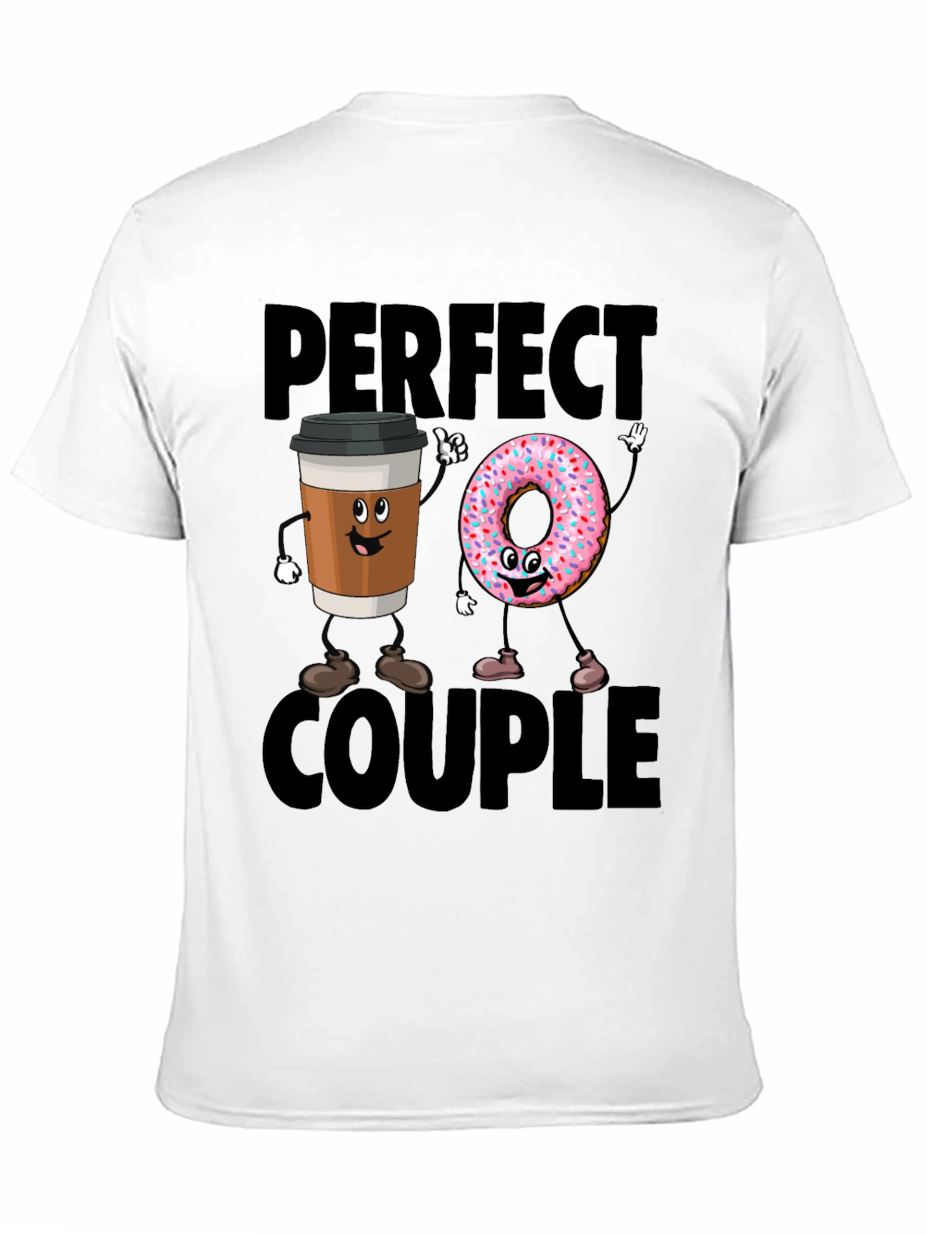 Perfect Couple Coffee & Donut Graphic Tee