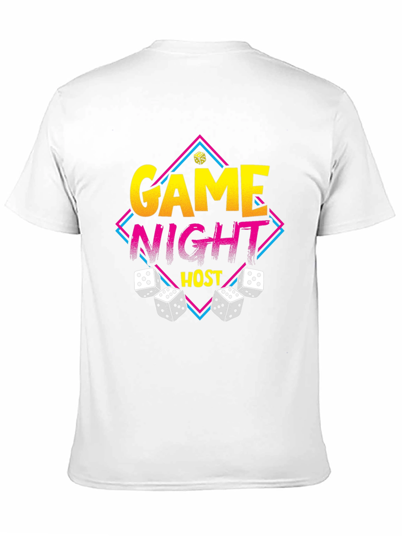 Game Night Host T-Shirt - Dice Graphic Tee