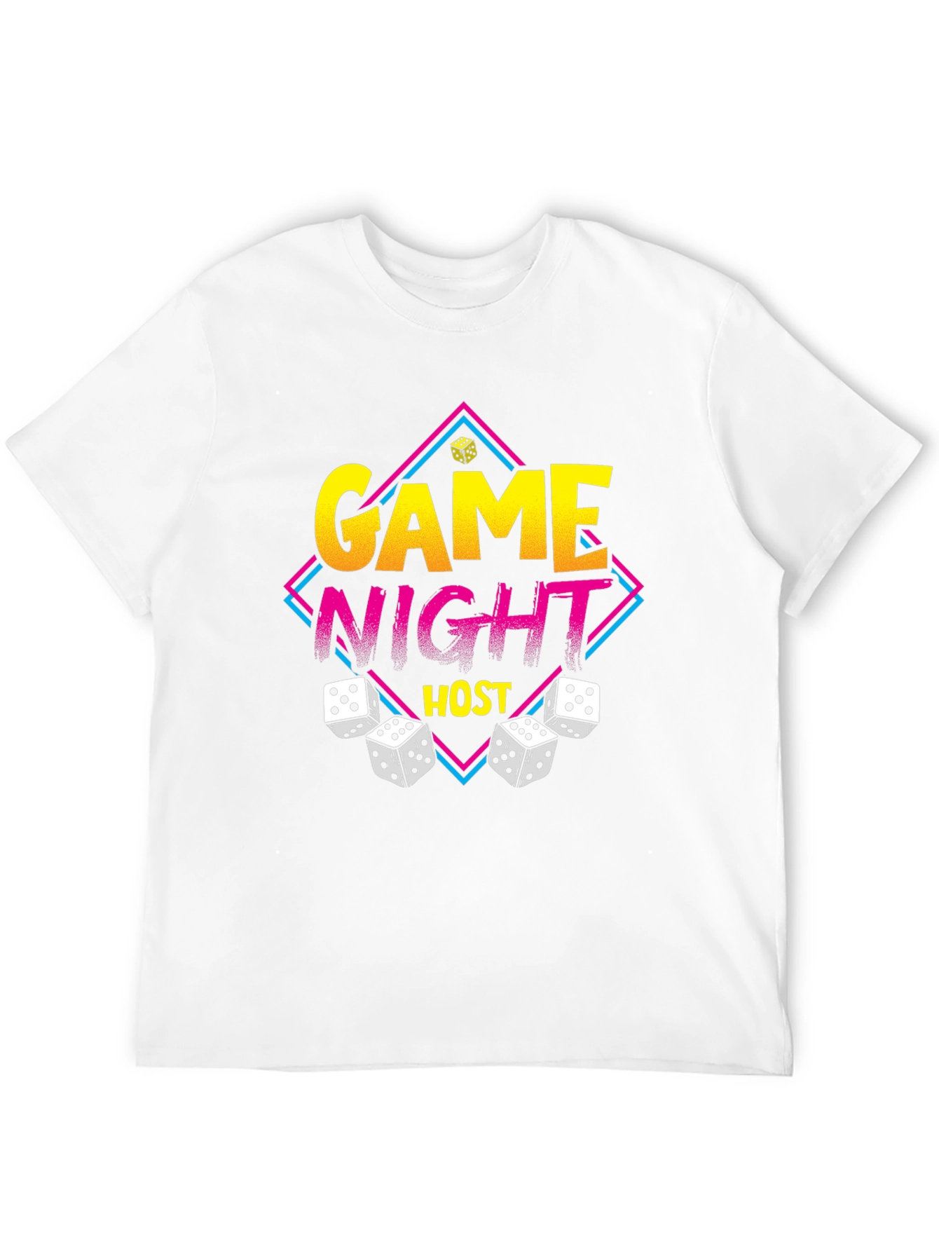 Game Night Host T-Shirt - Dice Graphic Tee