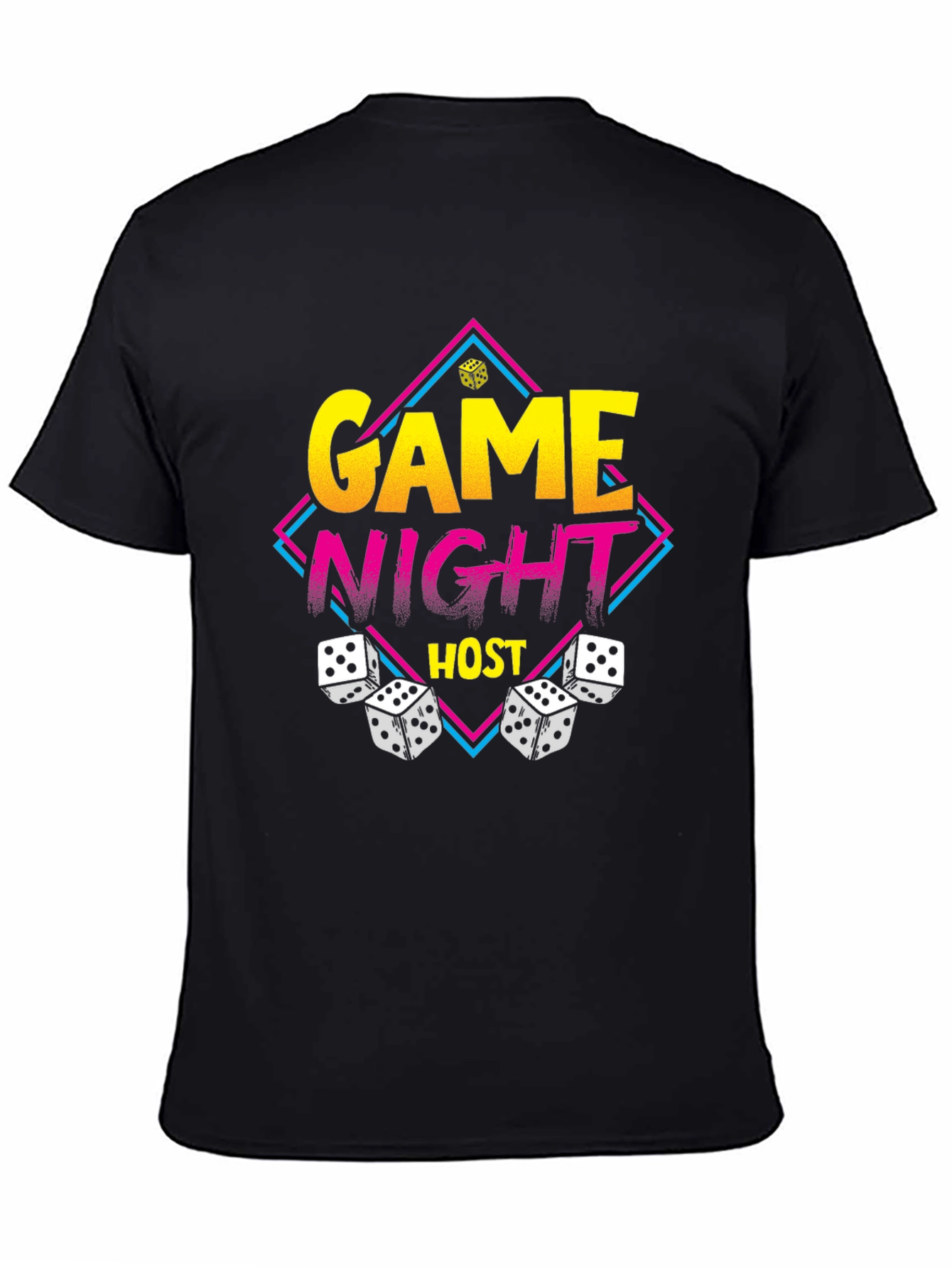 Game Night Host T-Shirt - Dice Graphic Tee