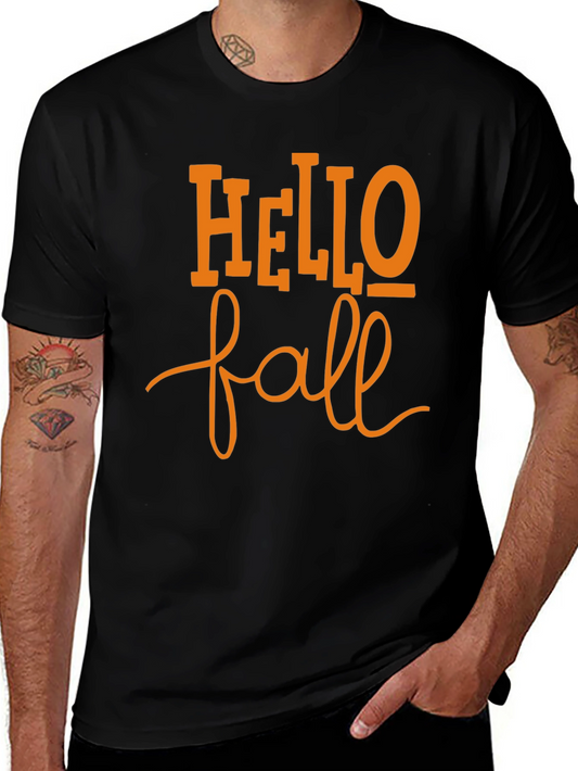 Hello Fall Black T-Shirt