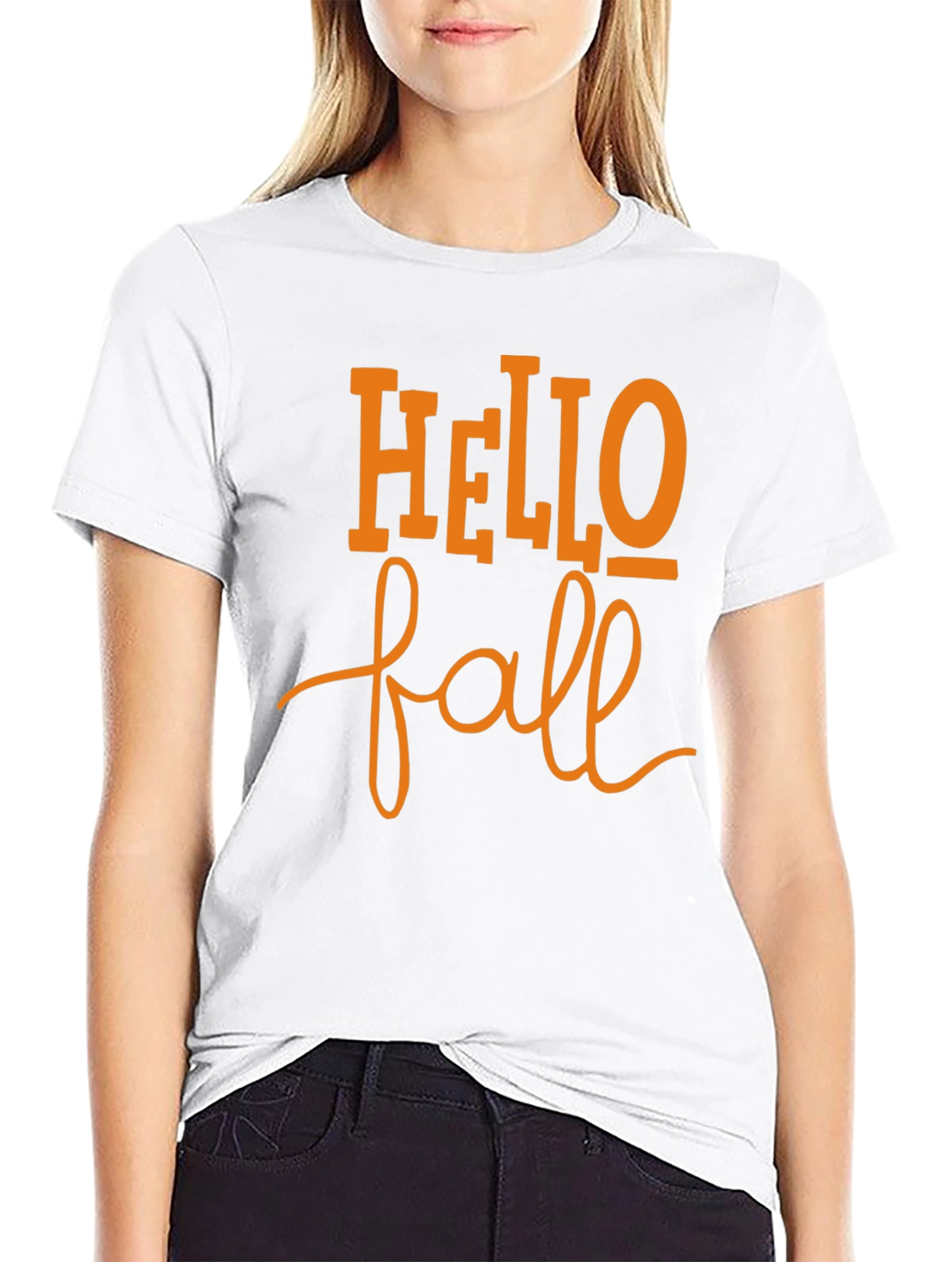 Hello Fall Black T-Shirt