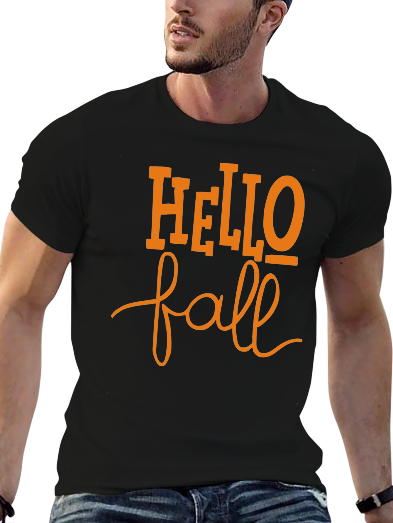 Hello Fall Black T-Shirt
