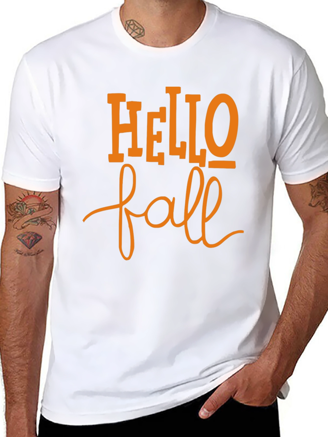 Hello Fall Black T-Shirt