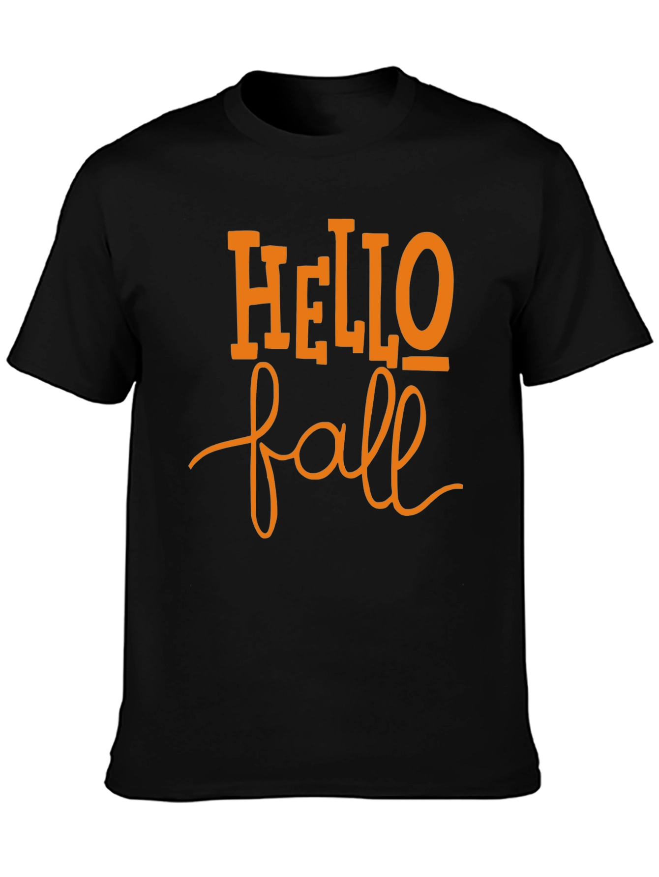 Hello Fall Black T-Shirt