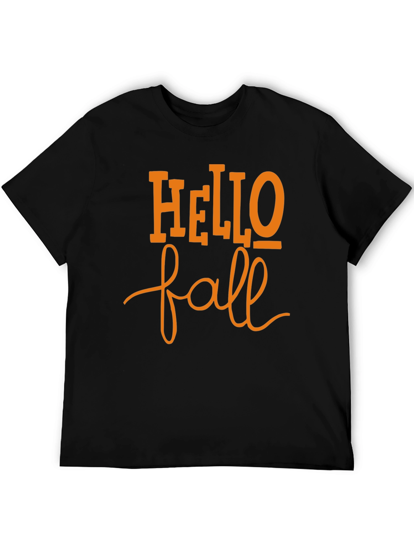 Hello Fall Black T-Shirt