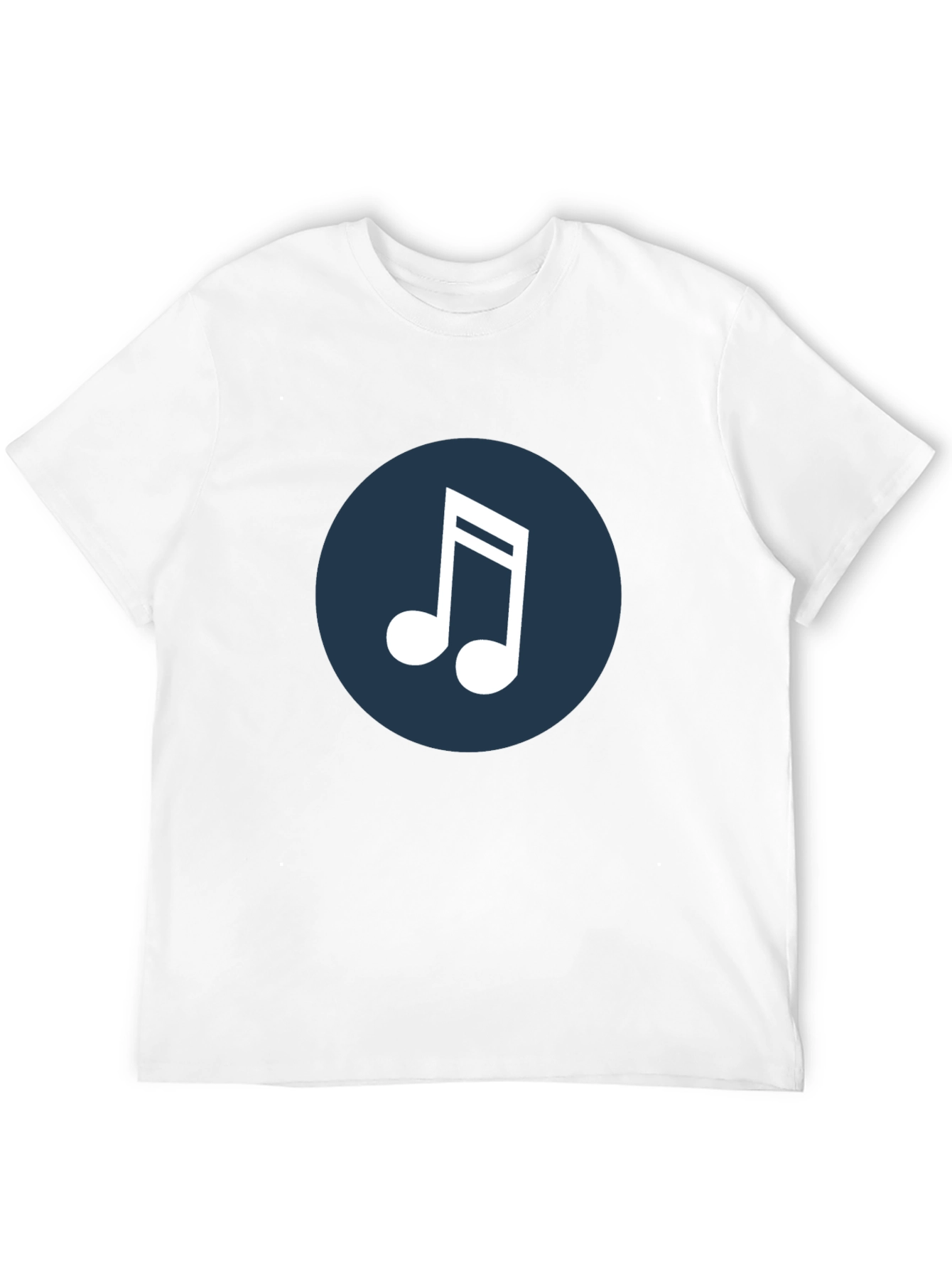 Musical Note Graphic Tee - Black