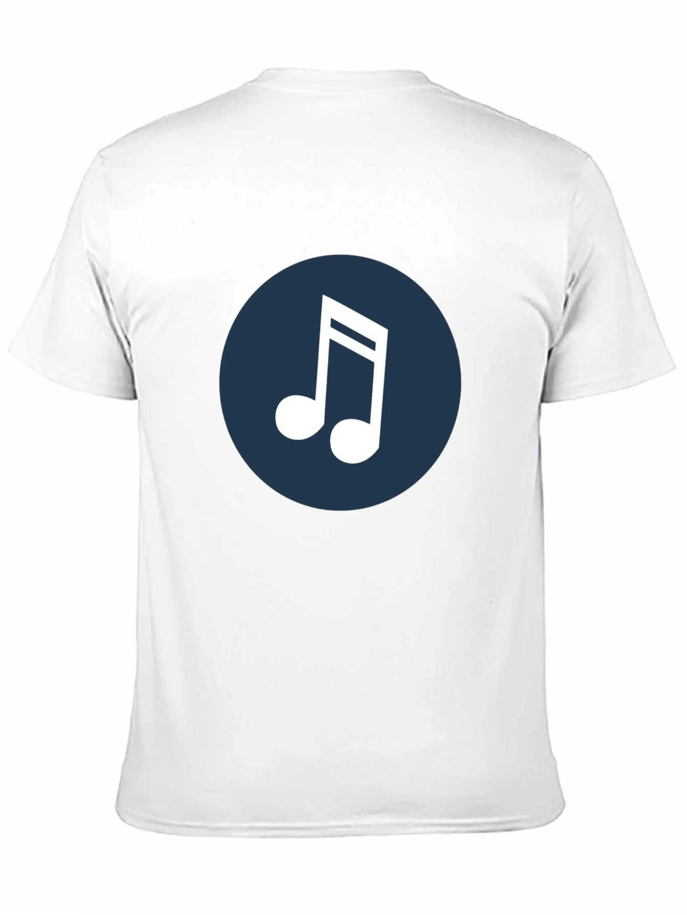 Musical Note Graphic Tee - Black