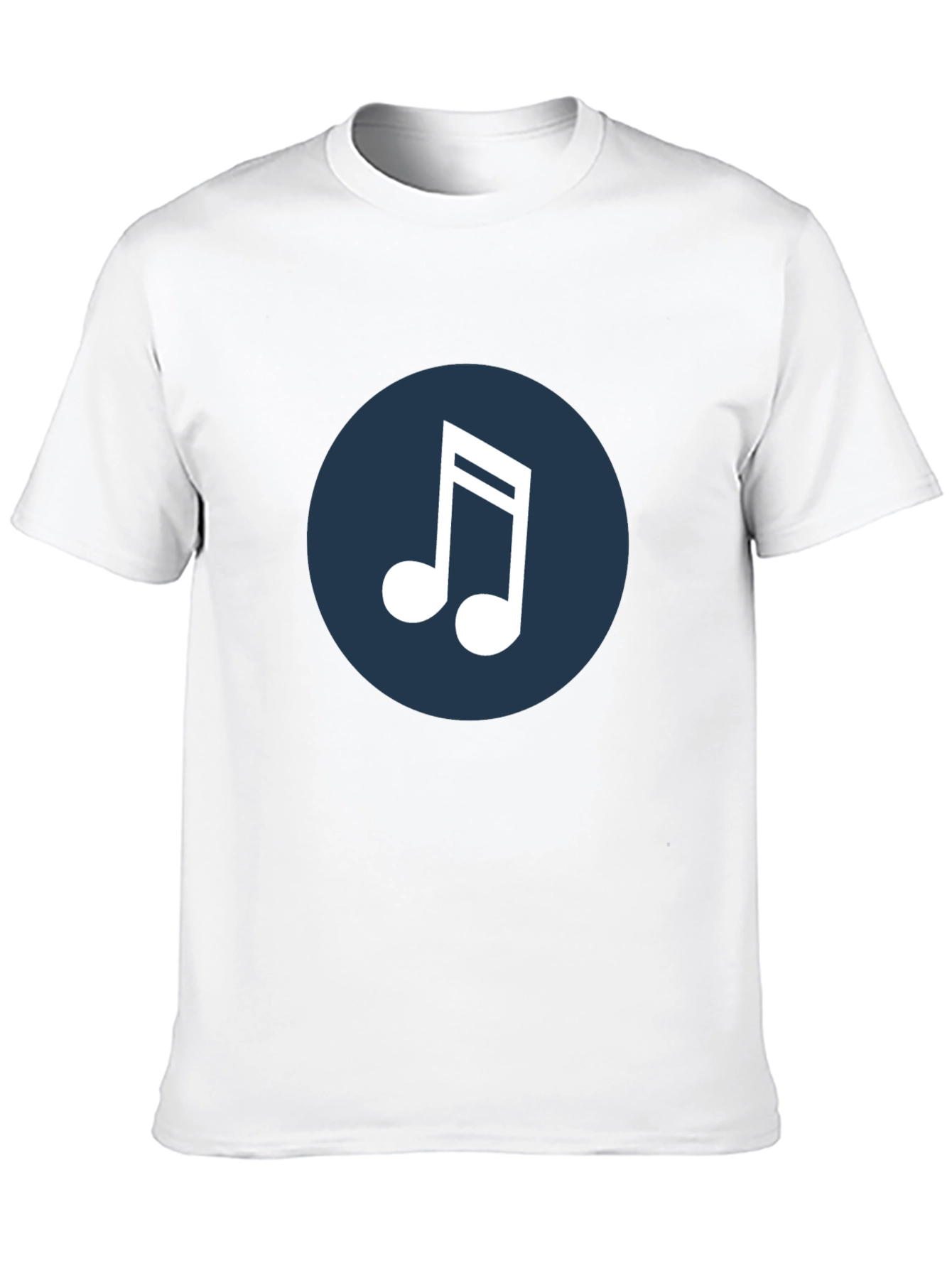 Musical Note Graphic Tee - Black