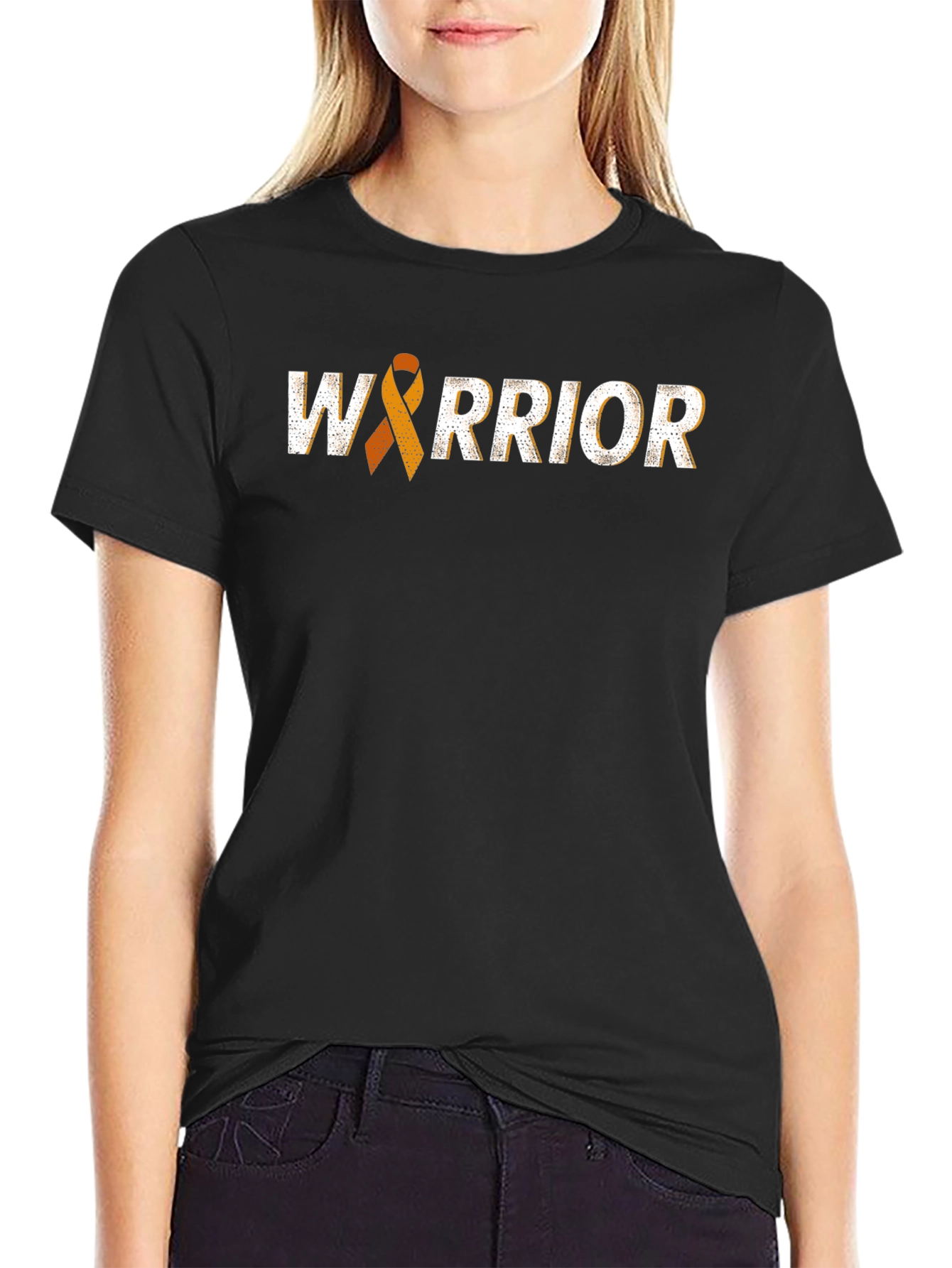 Warrior Awareness Ribbon Graphic T-Shirt