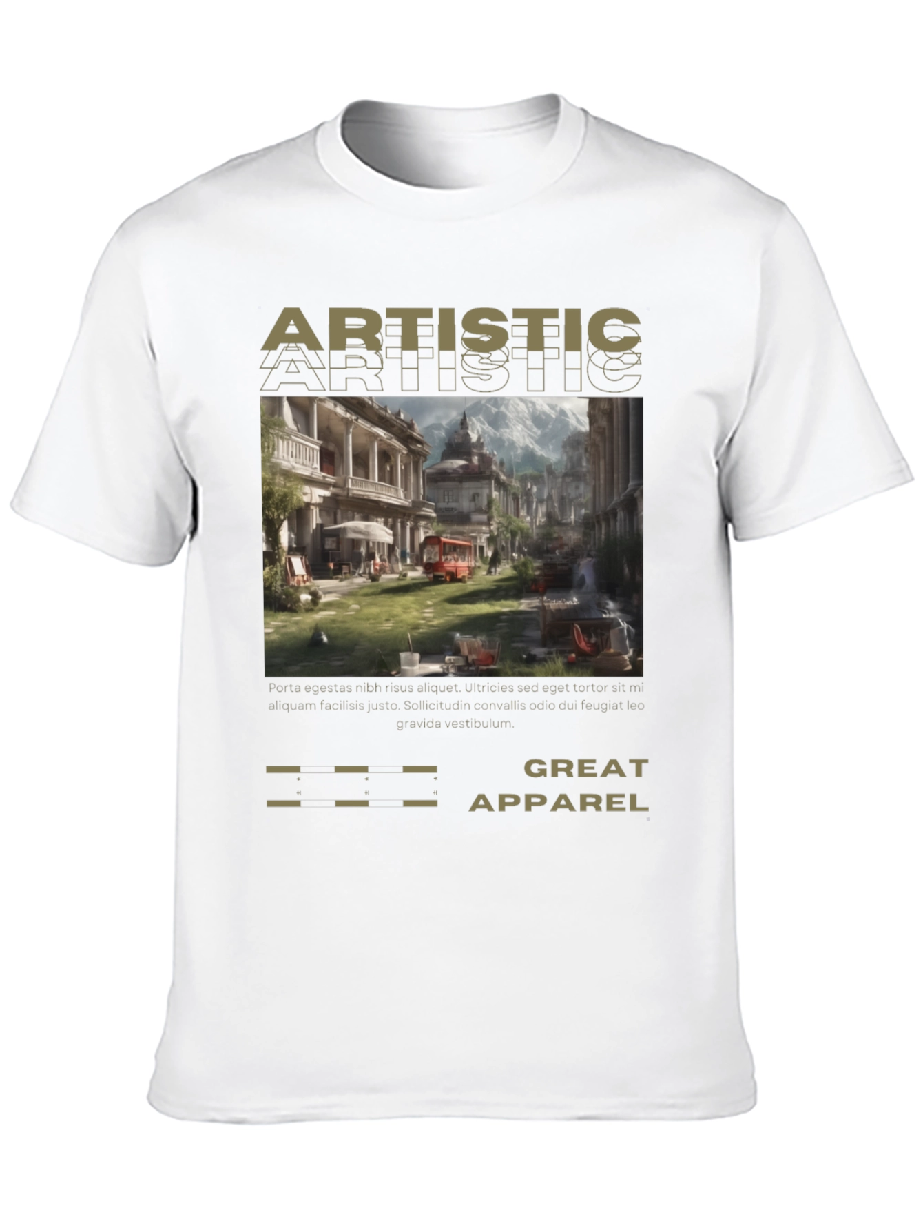 Artistic Apparel Black Graphic T-Shirt