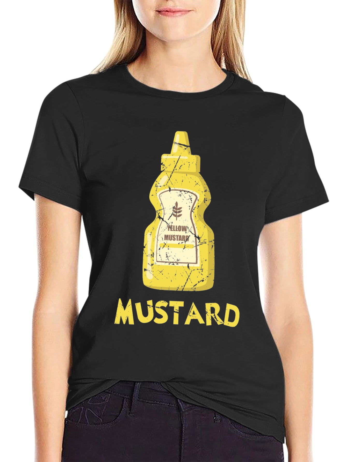 Mustard Bottle Graphic Tee - Foodie Apparel