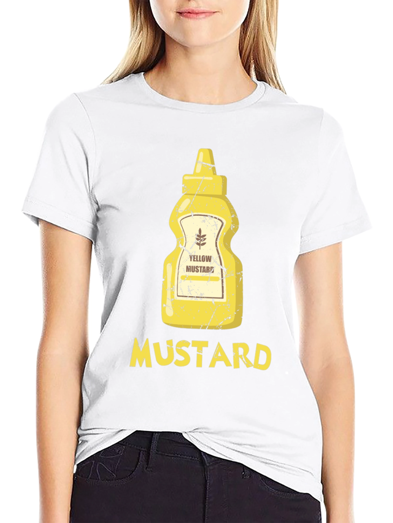 Mustard Bottle Graphic Tee - Foodie Apparel