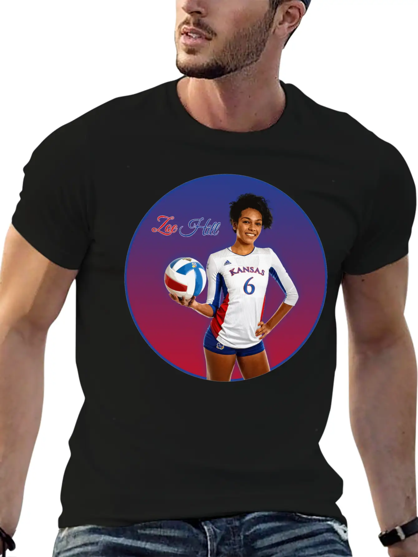 Zoe Hill - Volleyball Unisex Casual T-Shirt – Clean Design For Daily Comfort