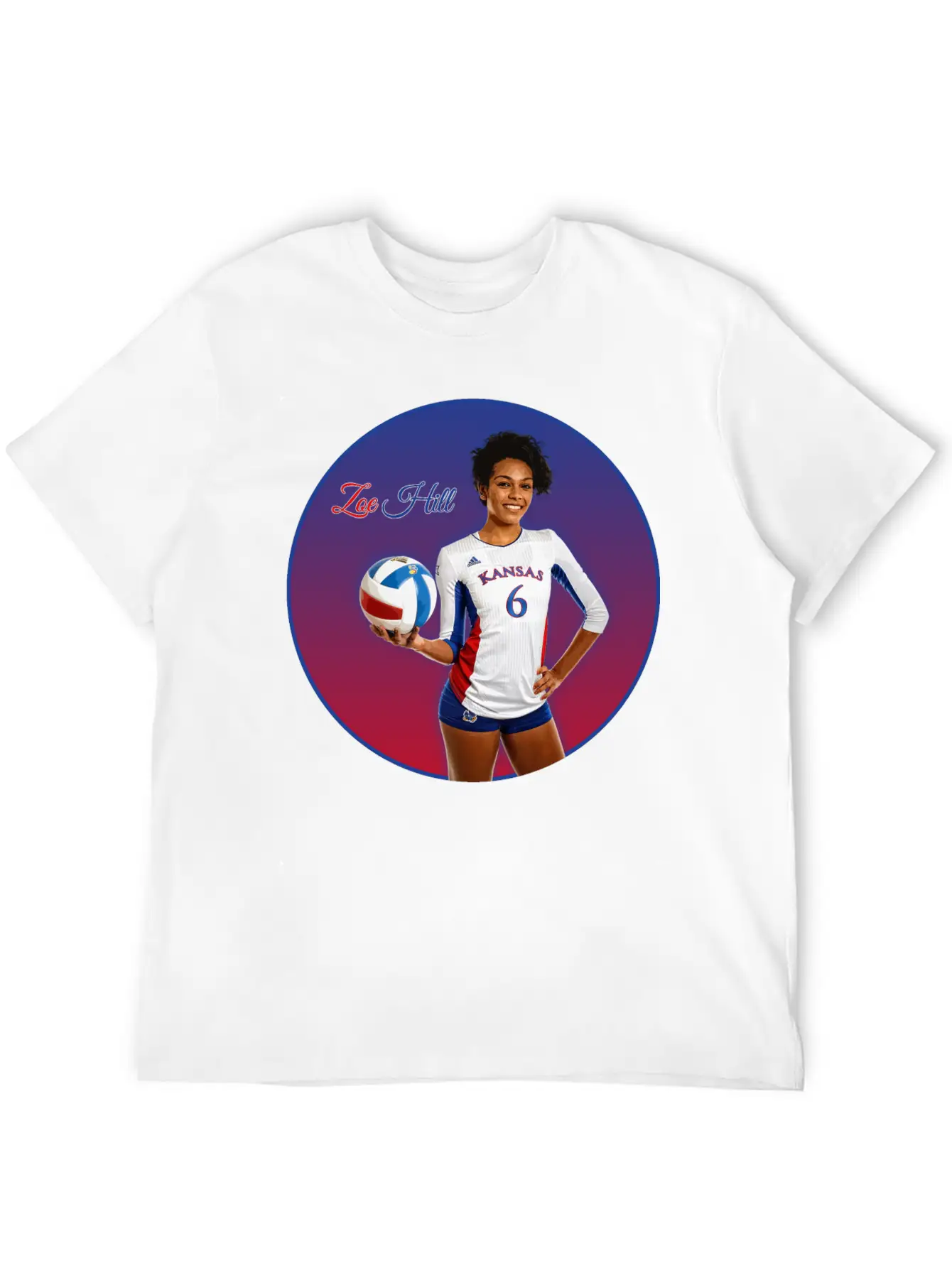 Zoe Hill - Volleyball Unisex Casual T-Shirt – Clean Design For Daily Comfort