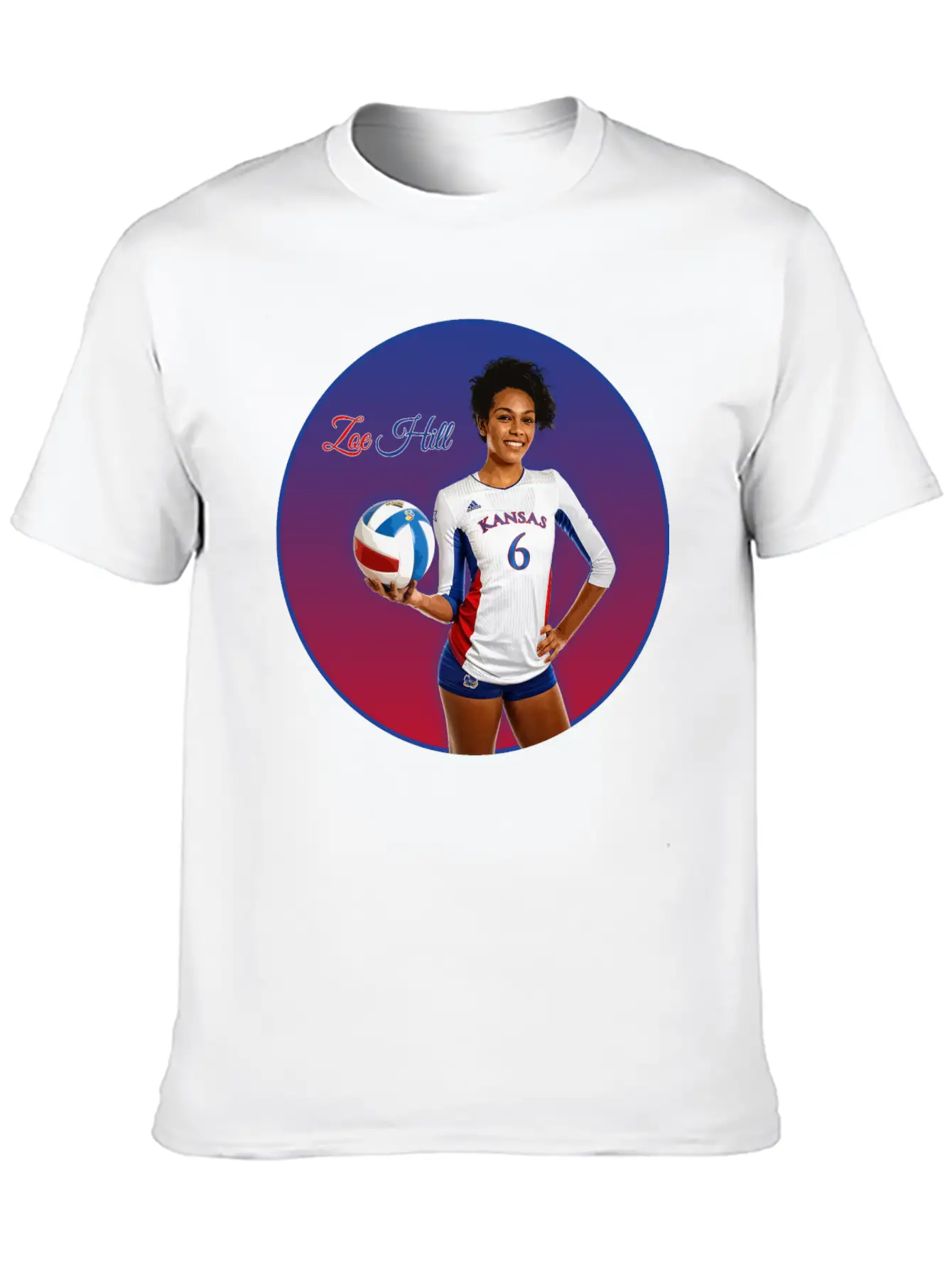 Zoe Hill - Volleyball Unisex Casual T-Shirt – Clean Design For Daily Comfort