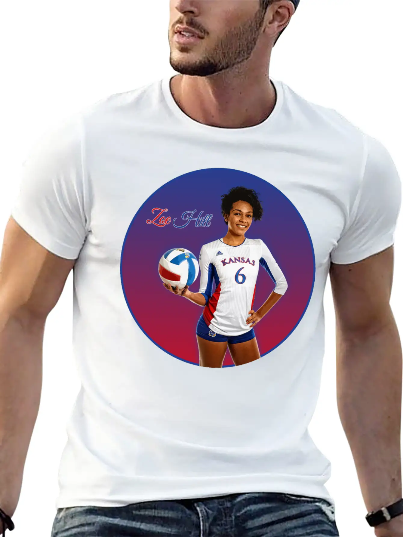Zoe Hill - Volleyball Unisex Casual T-Shirt – Clean Design For Daily Comfort