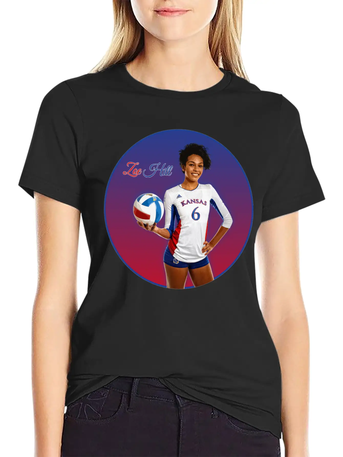 Zoe Hill - Volleyball Unisex Casual T-Shirt – Clean Design For Daily Comfort
