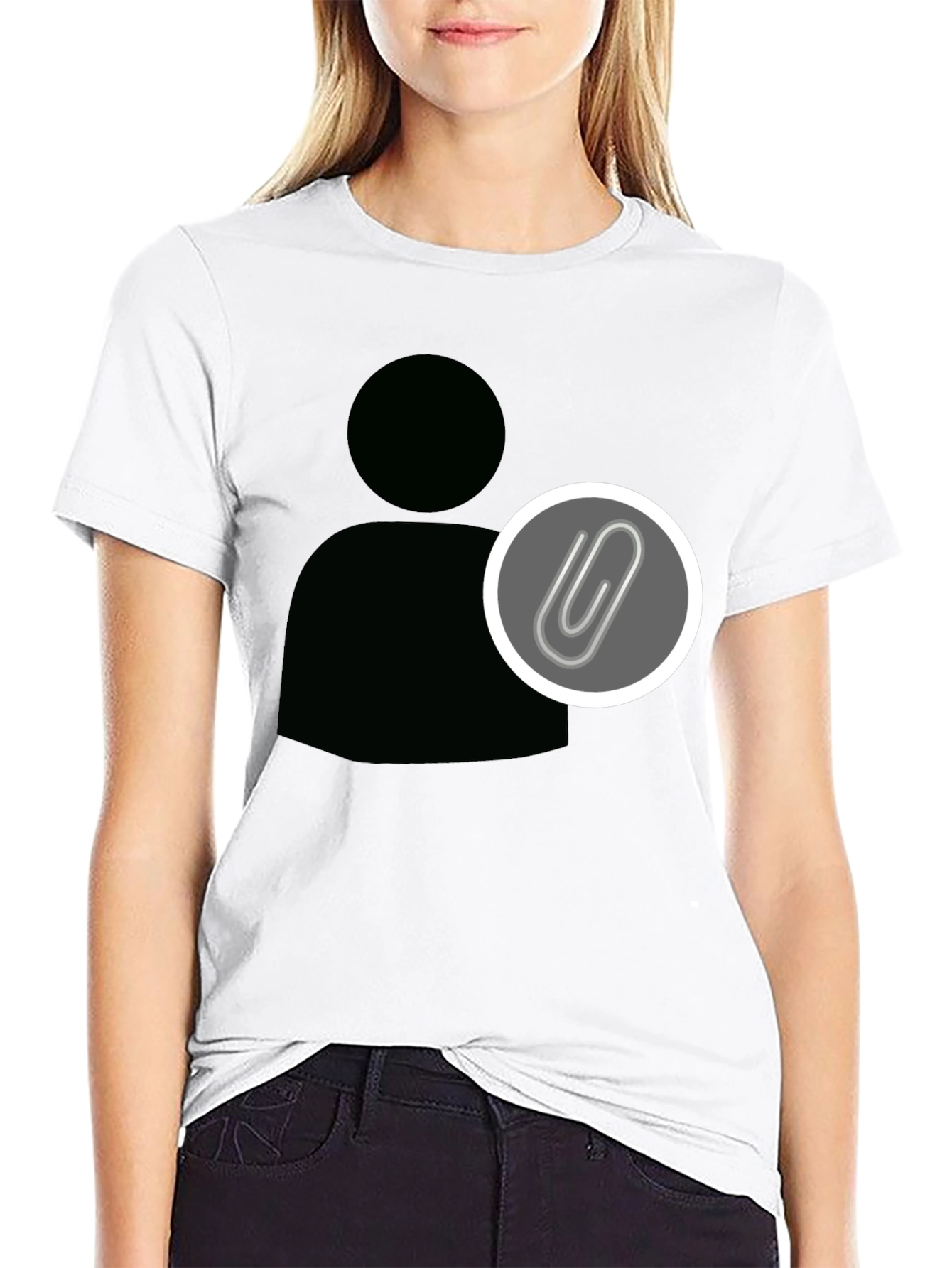 Statement Black Tee - Profile Attachment Design