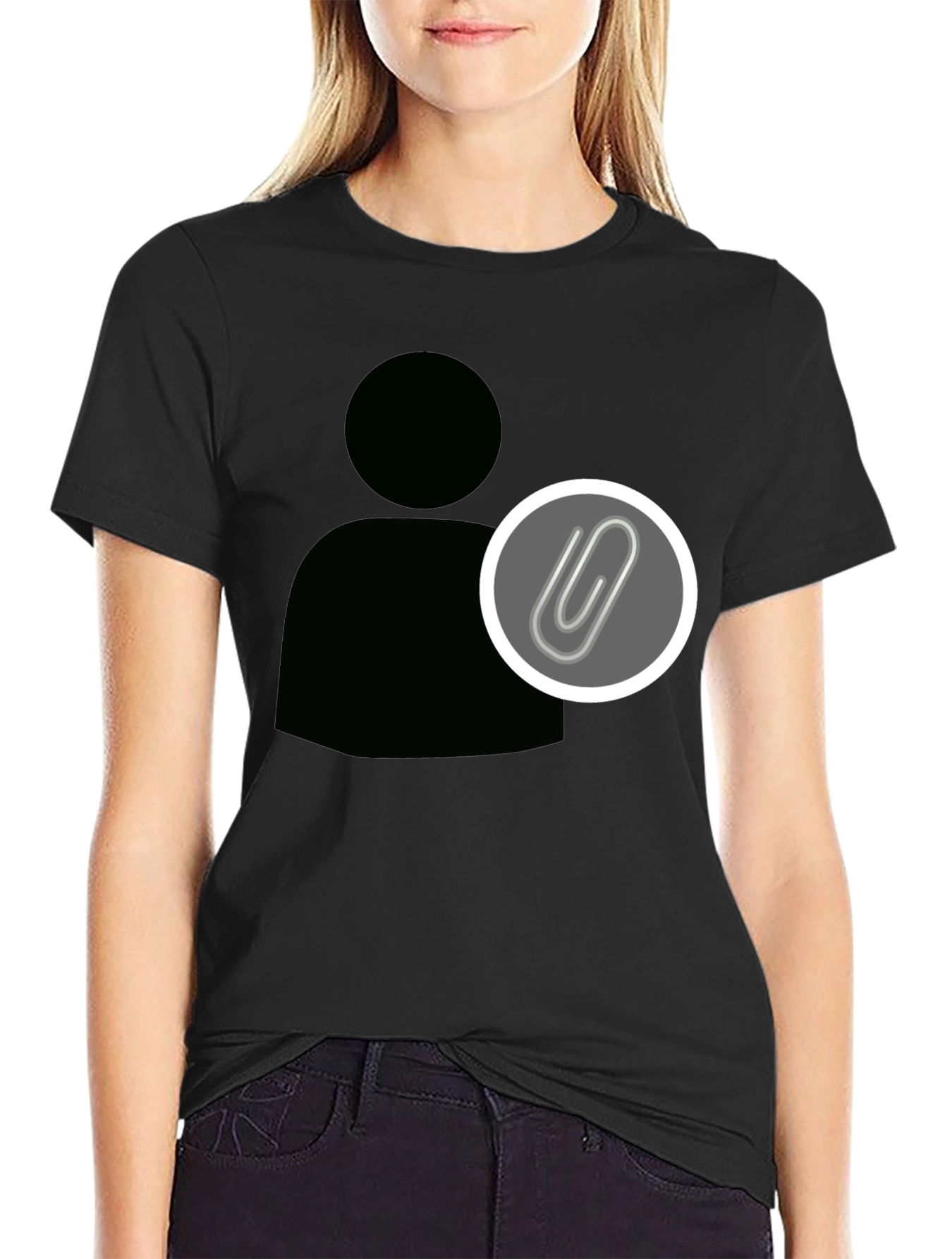 Statement Black Tee - Profile Attachment Design