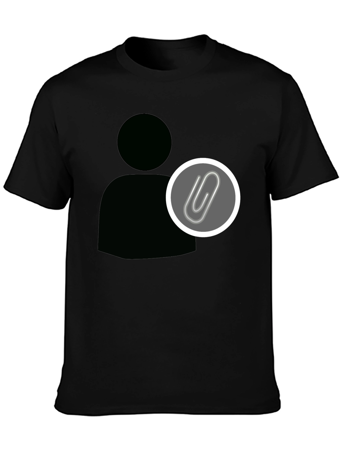 Statement Black Tee - Profile Attachment Design