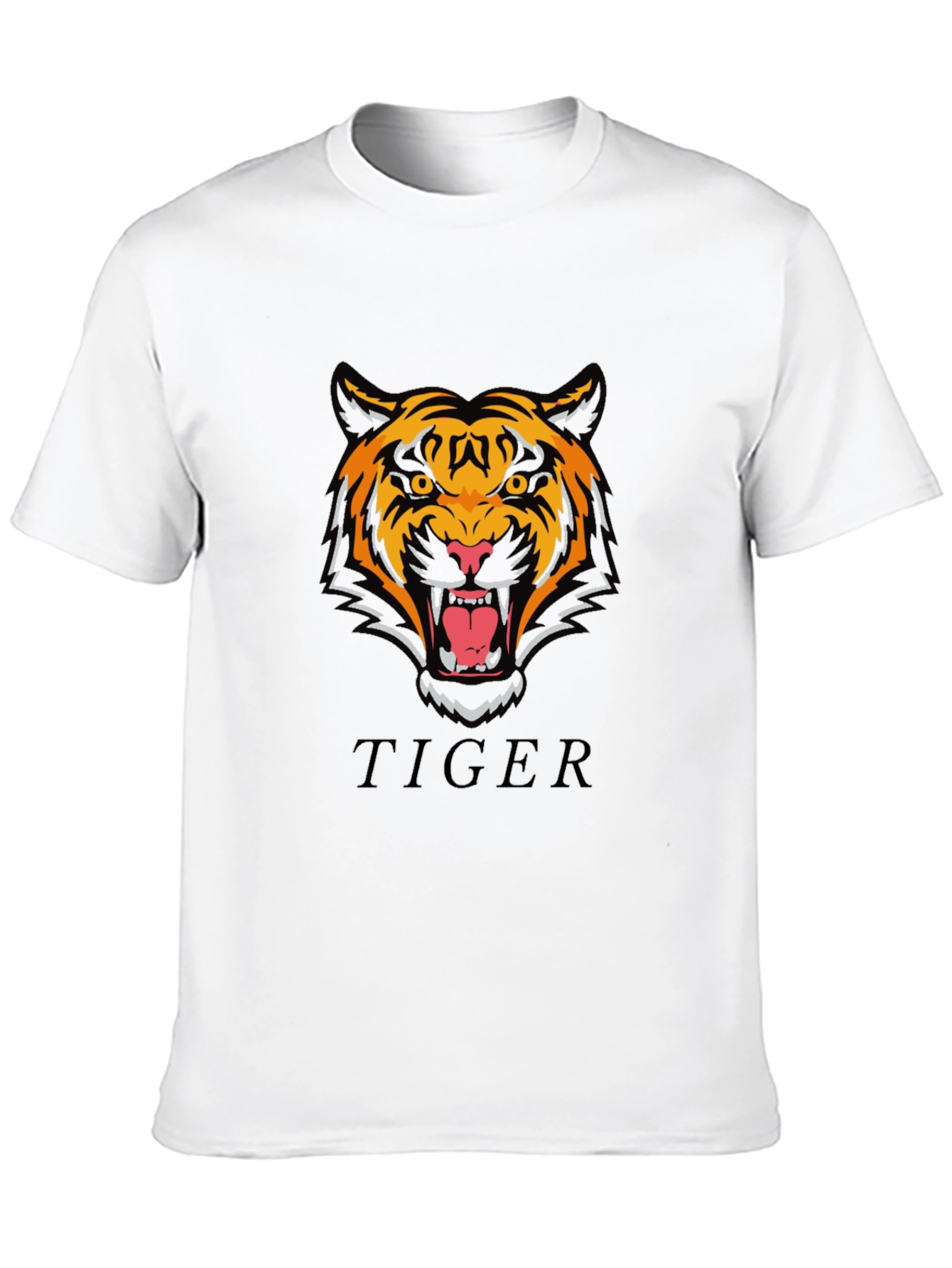Roaring Tiger Graphic T-Shirt - Stylish Black Tee