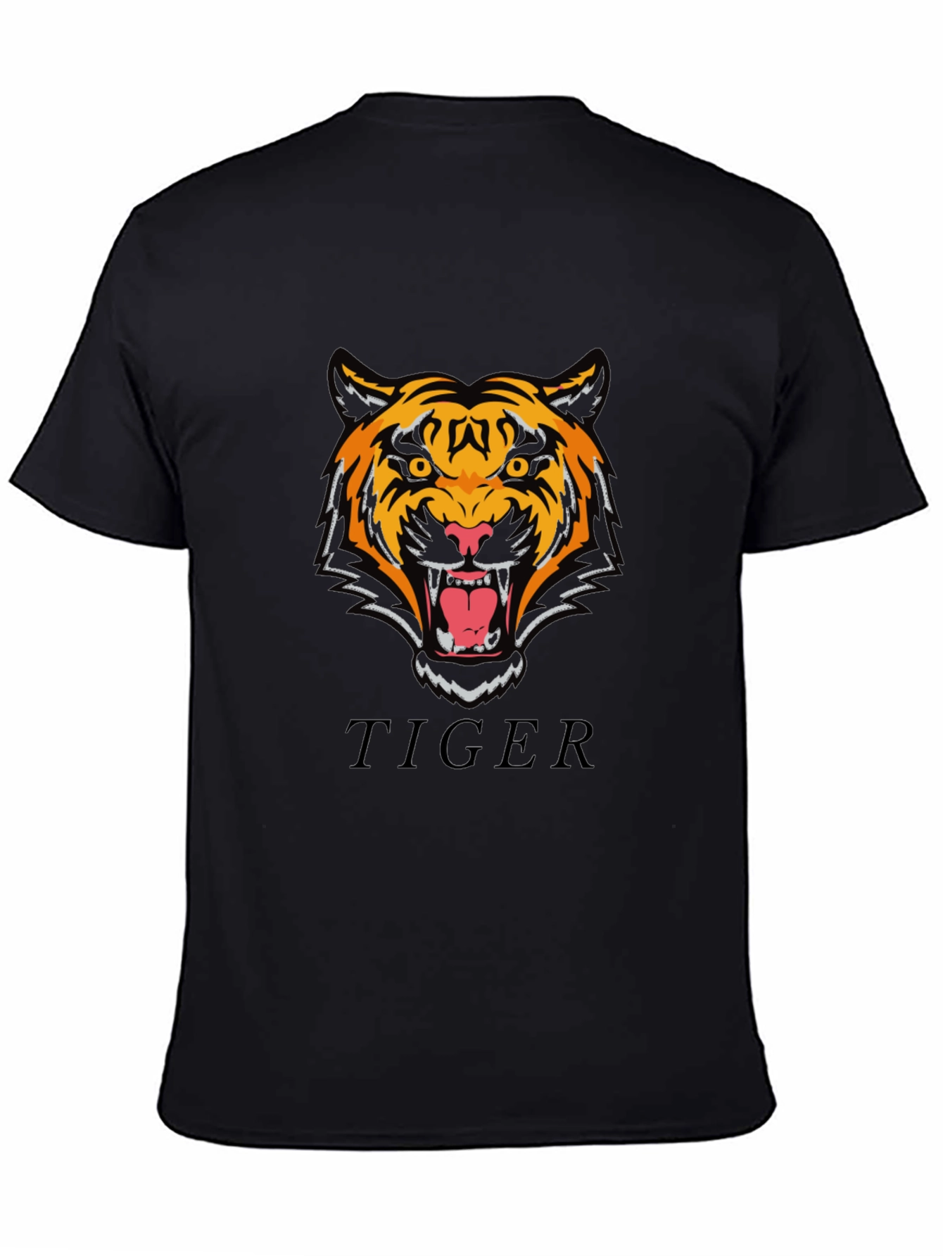 Roaring Tiger Graphic T-Shirt - Stylish Black Tee