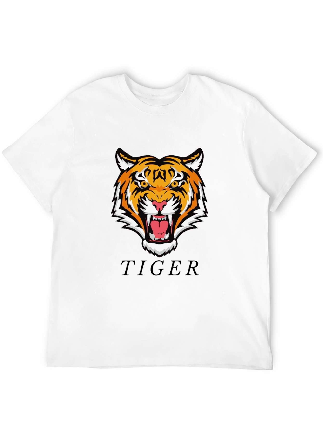 Roaring Tiger Graphic T-Shirt - Stylish Black Tee