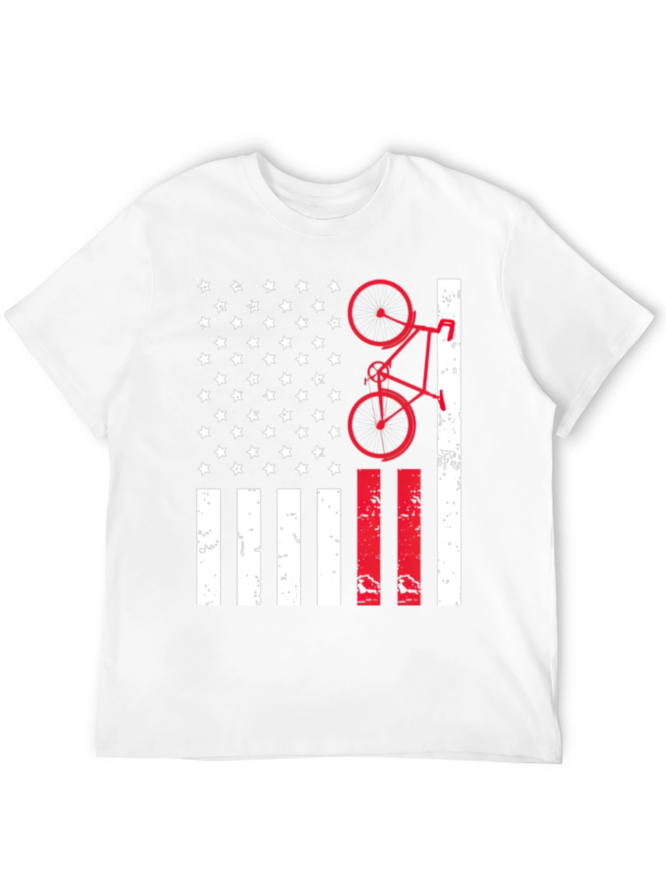 American Flag Bike T-Shirt