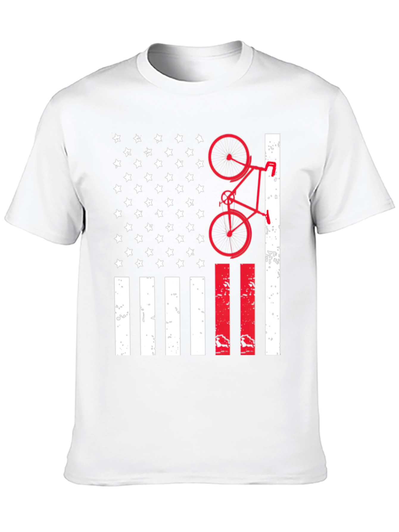 American Flag Bike T-Shirt