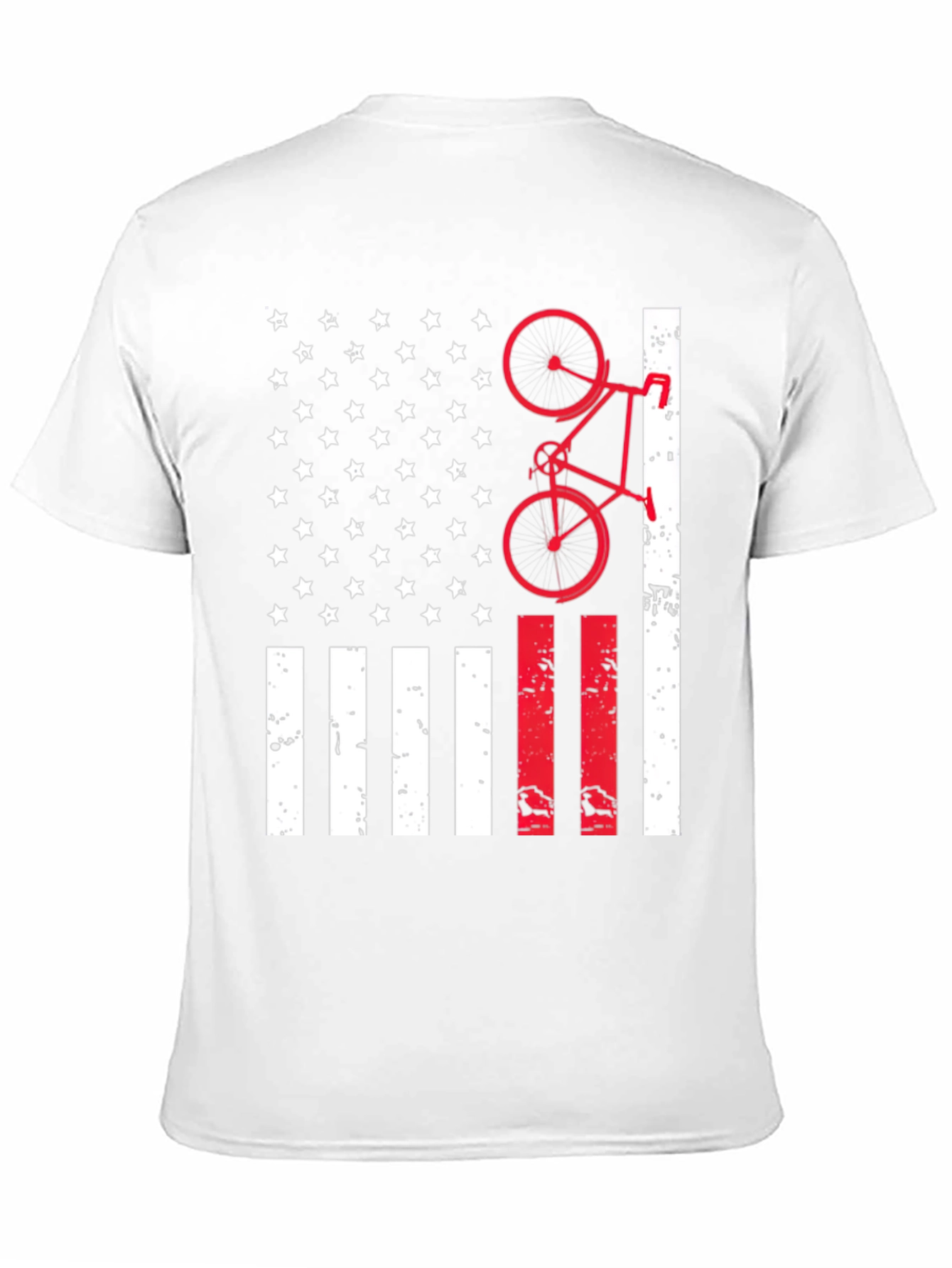 American Flag Bike T-Shirt