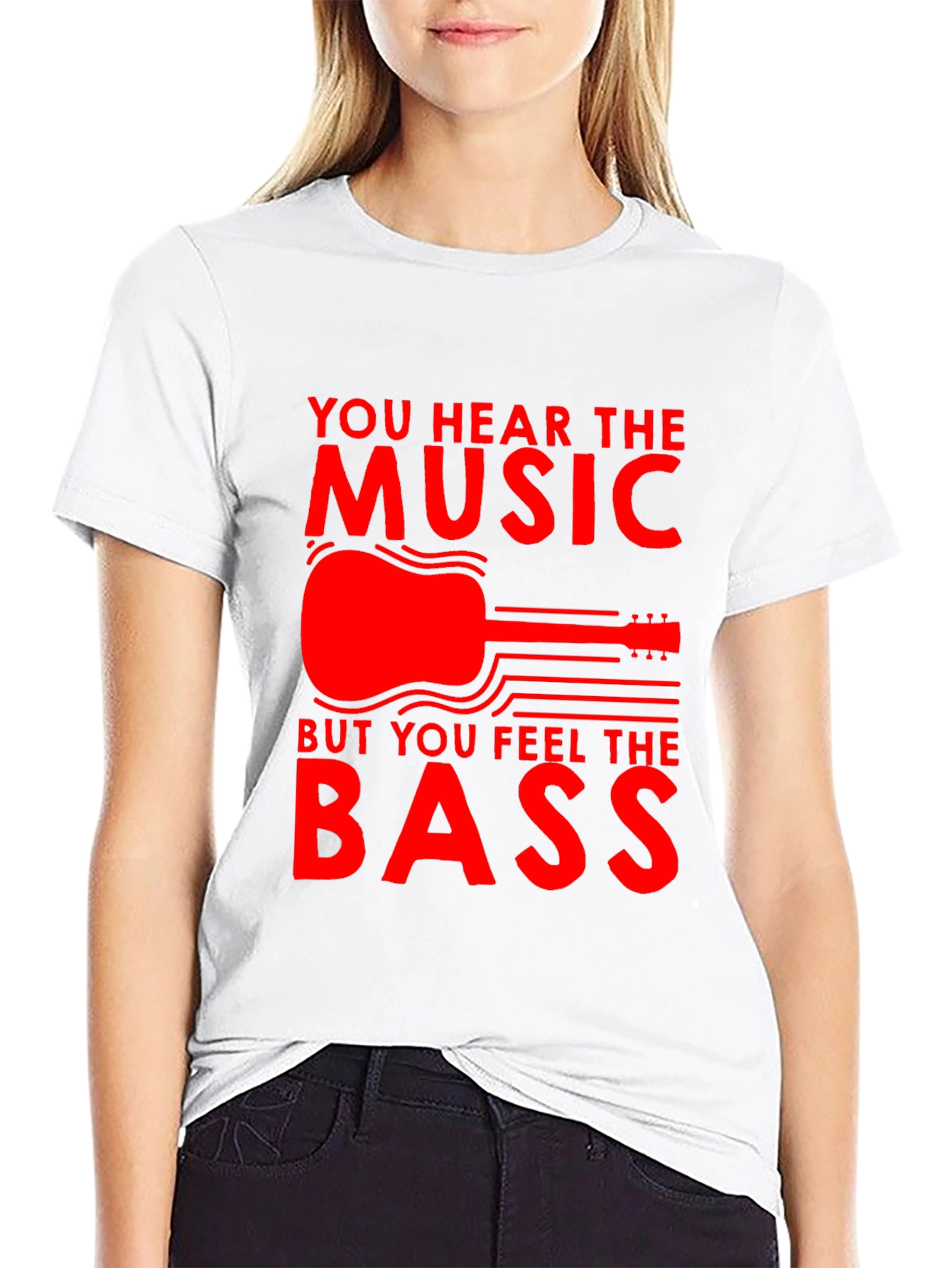 Music T-Shirt - Hear the Music Feel the Bass