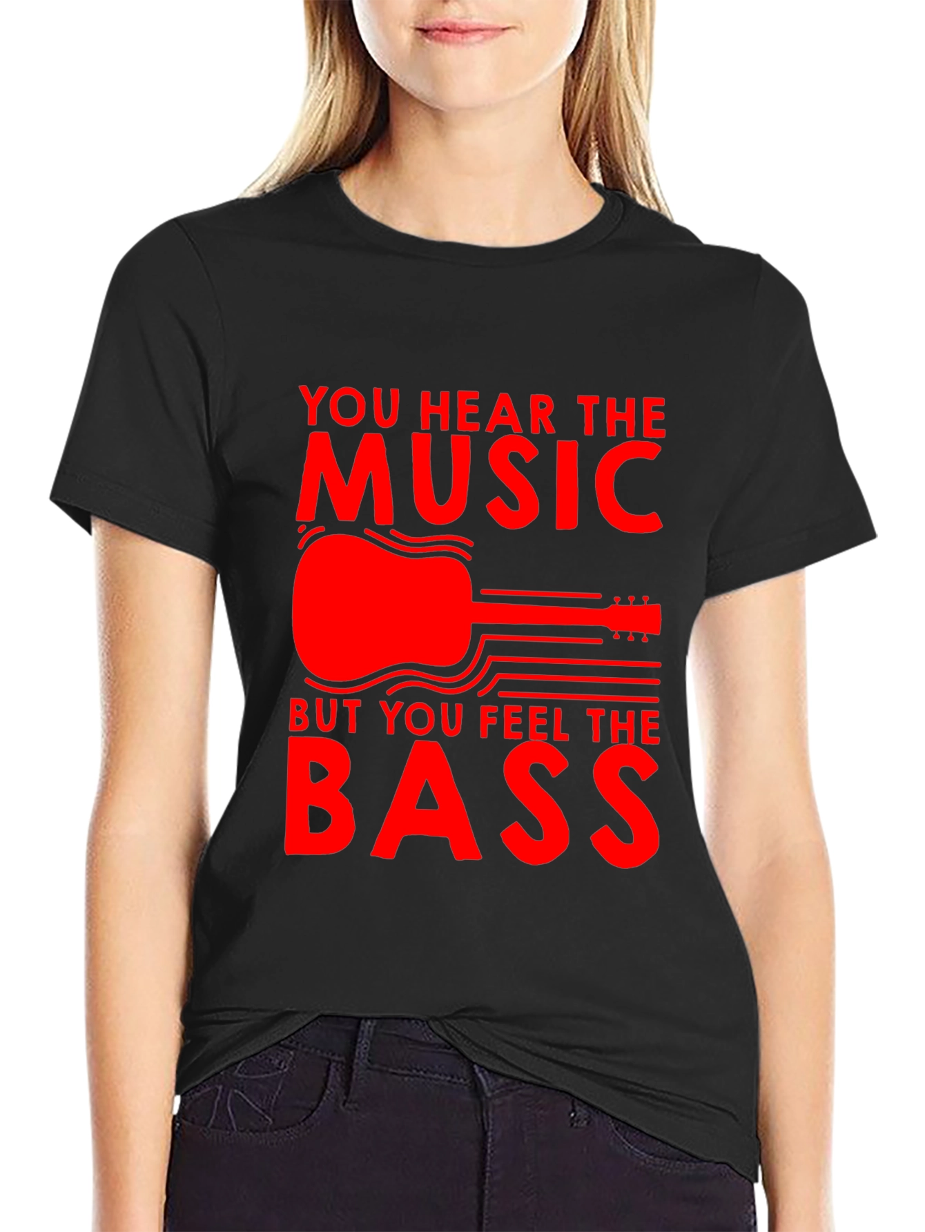 Music T-Shirt - Hear the Music Feel the Bass