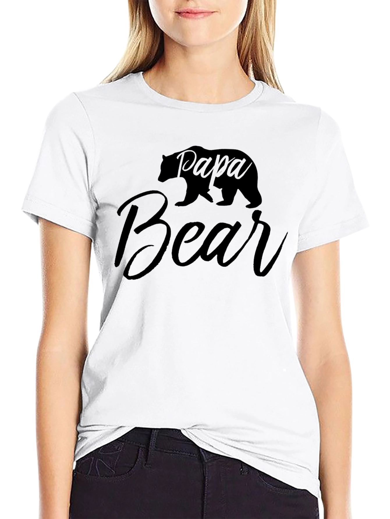Papa Bear Graphic Tee - Black T-Shirt