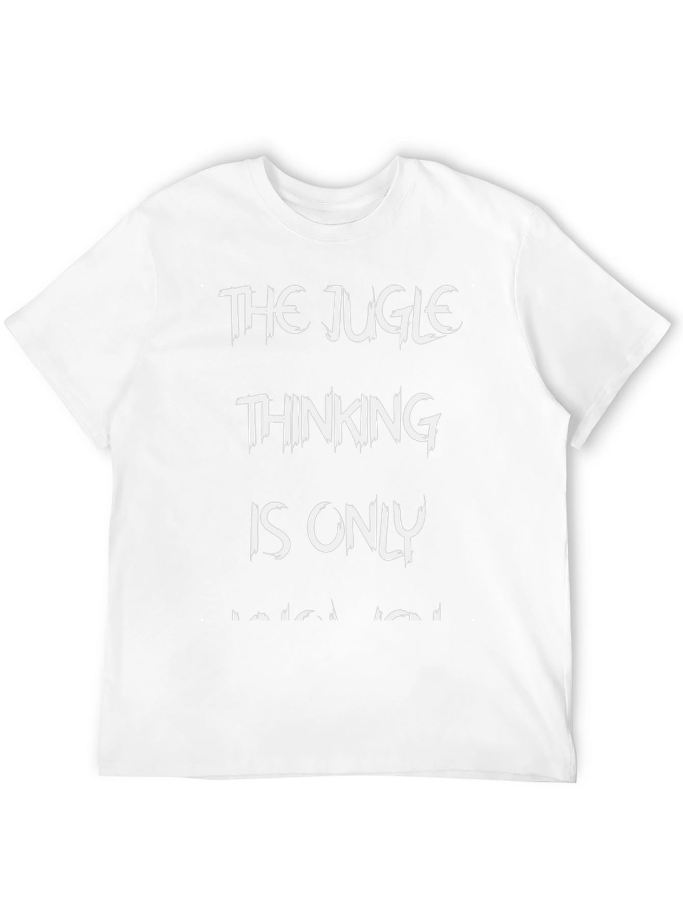The Jugle Thinking Mens Black T-Shirt