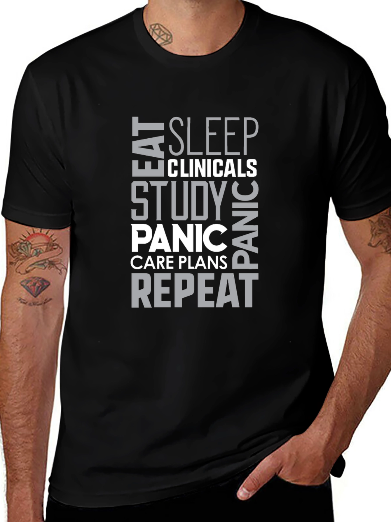 Eat Sleep Clinicals Funny Nursing T-Shirt